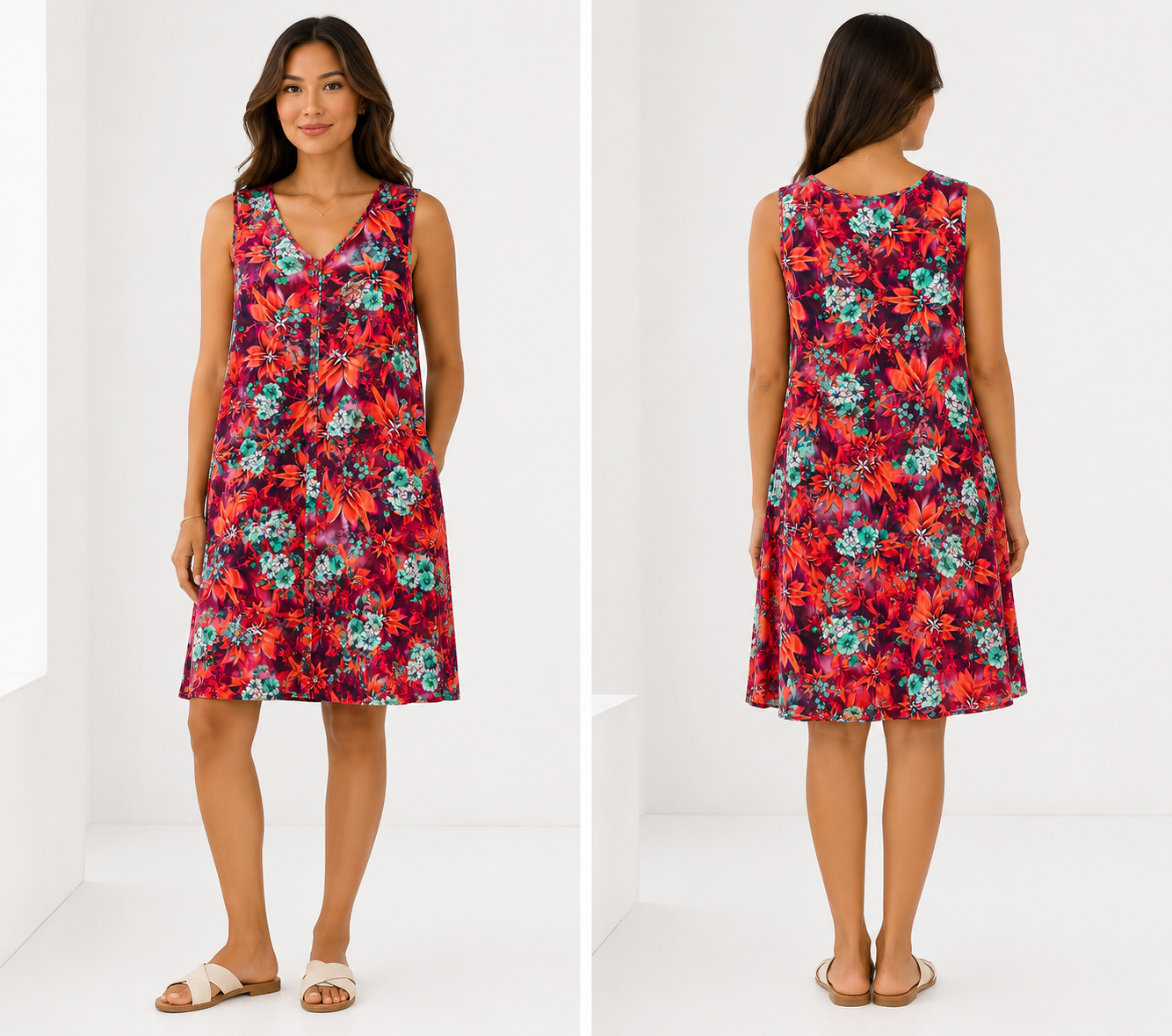 Women's Zip Front Dress