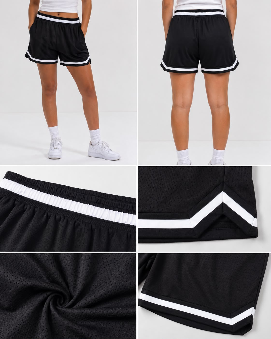 Women’s Basketball Shorts UR-16 – Black