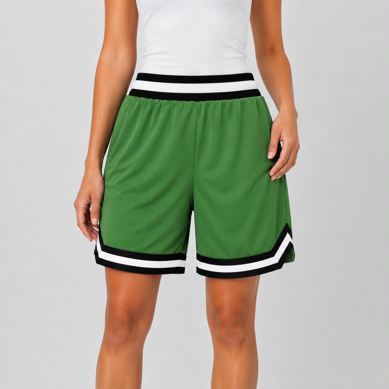 Title: Women’s Basketball Shorts UR-16– Green