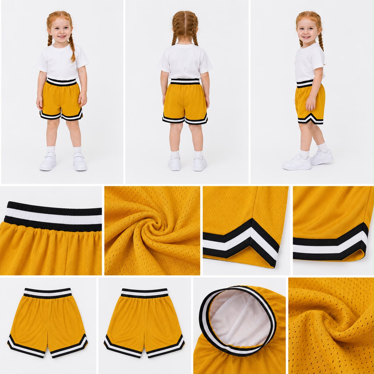 Toddler Basketball Shorts UR-16-K Yellow