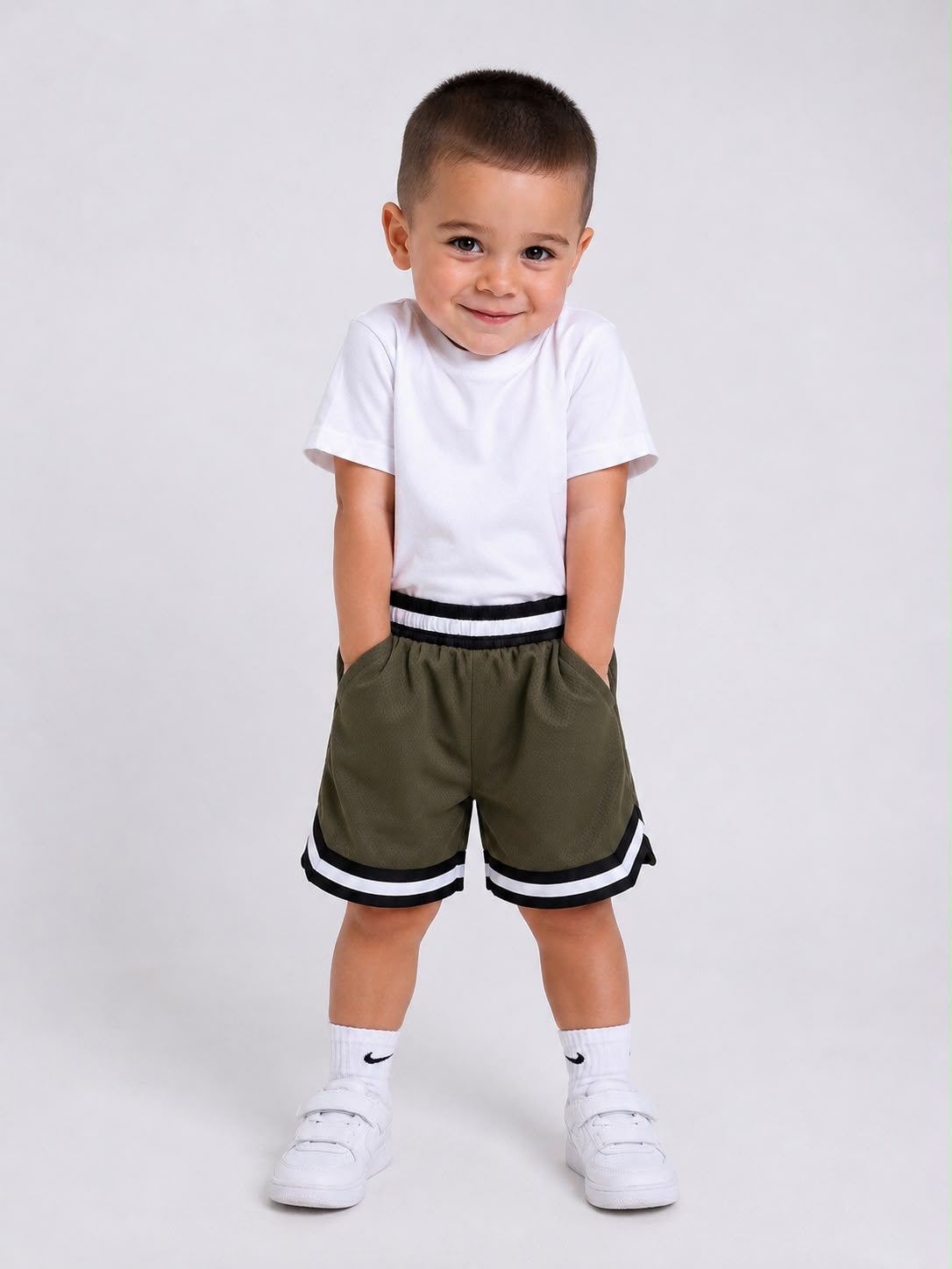 Toddler Basketball Shorts UR-16-K – Army Green