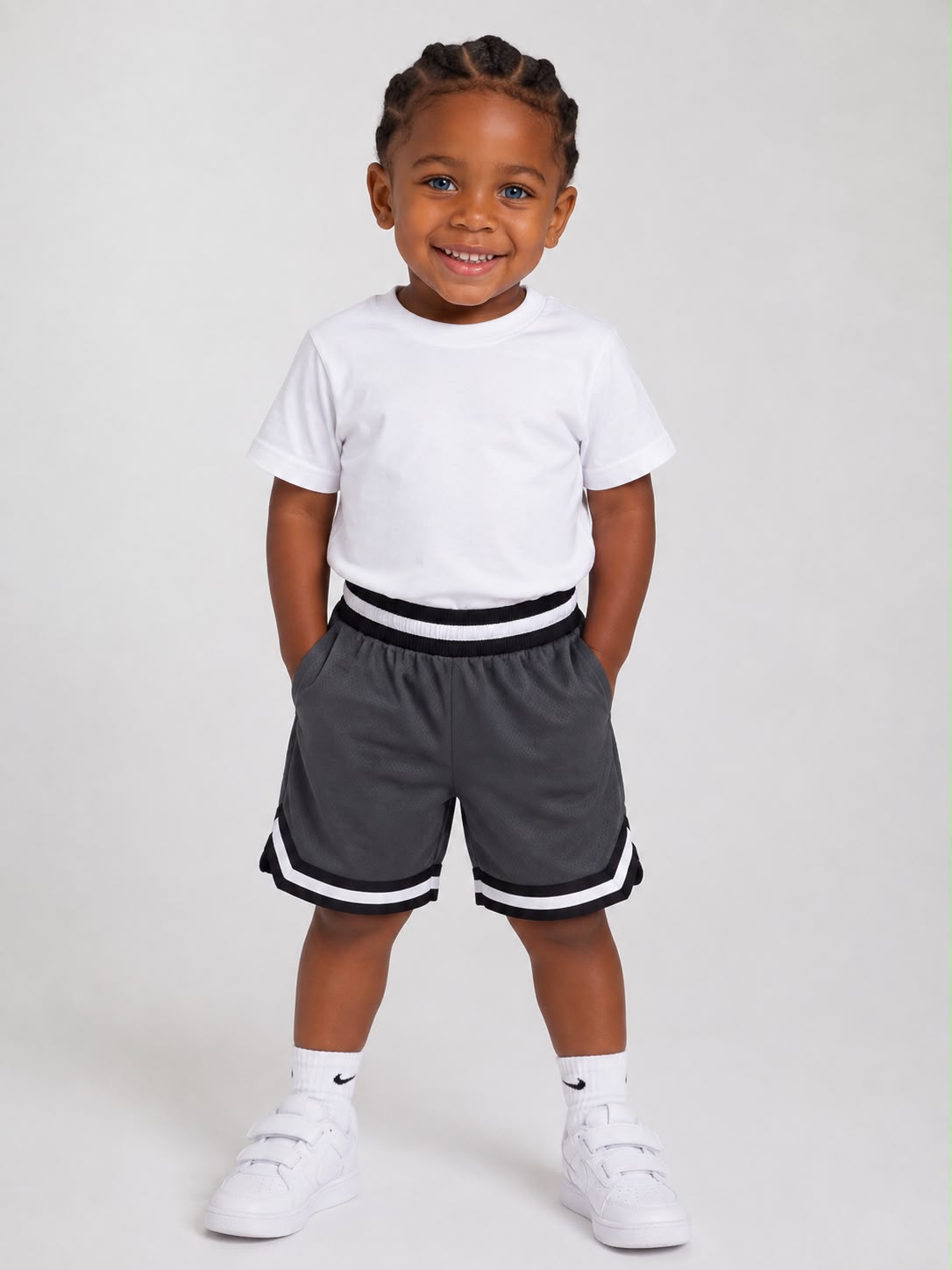 Toddler Basketball Shorts UR-16-K – Dark Grey