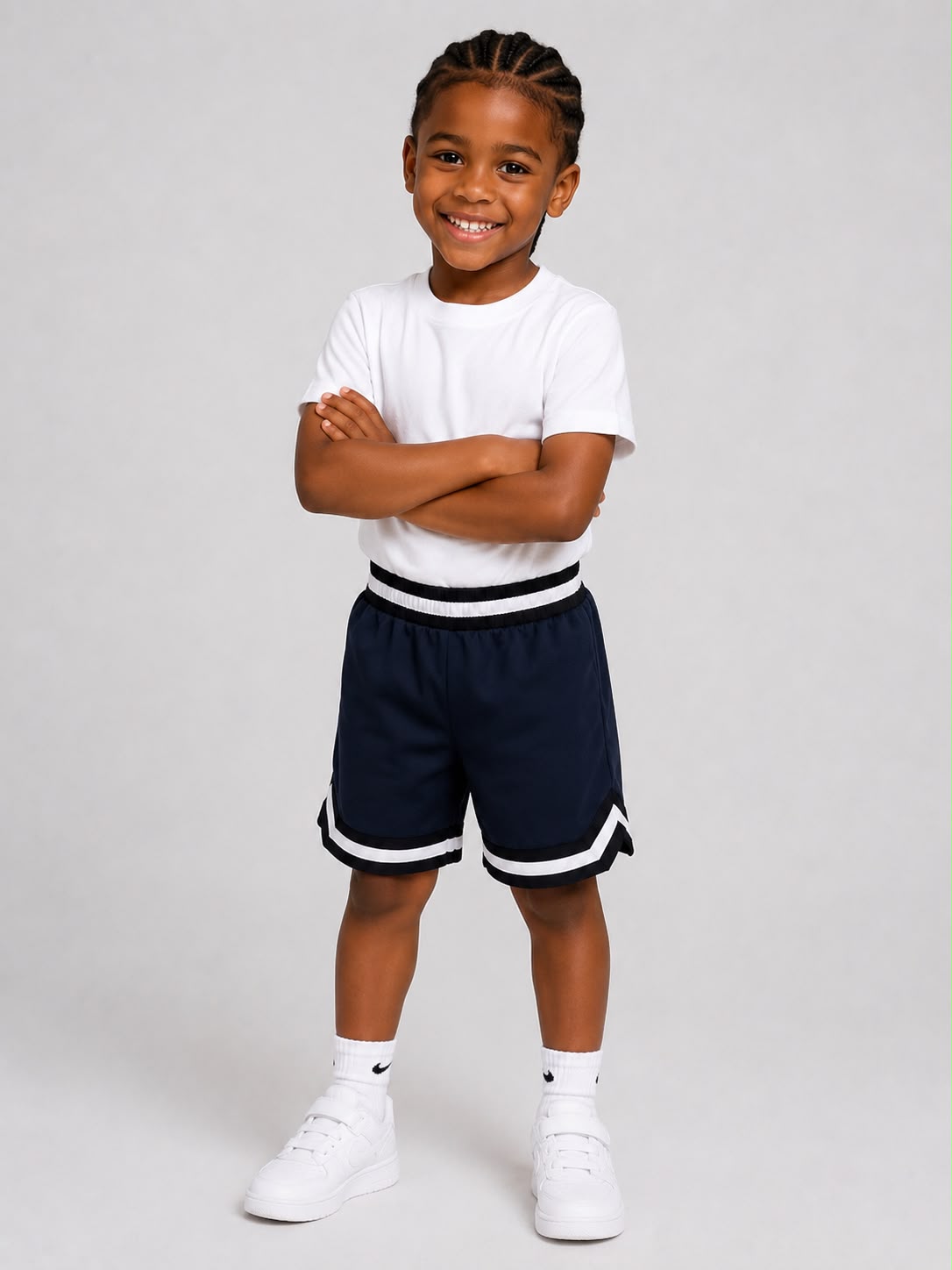 Kids’ Basketball Shorts UR-16-K – Blue
