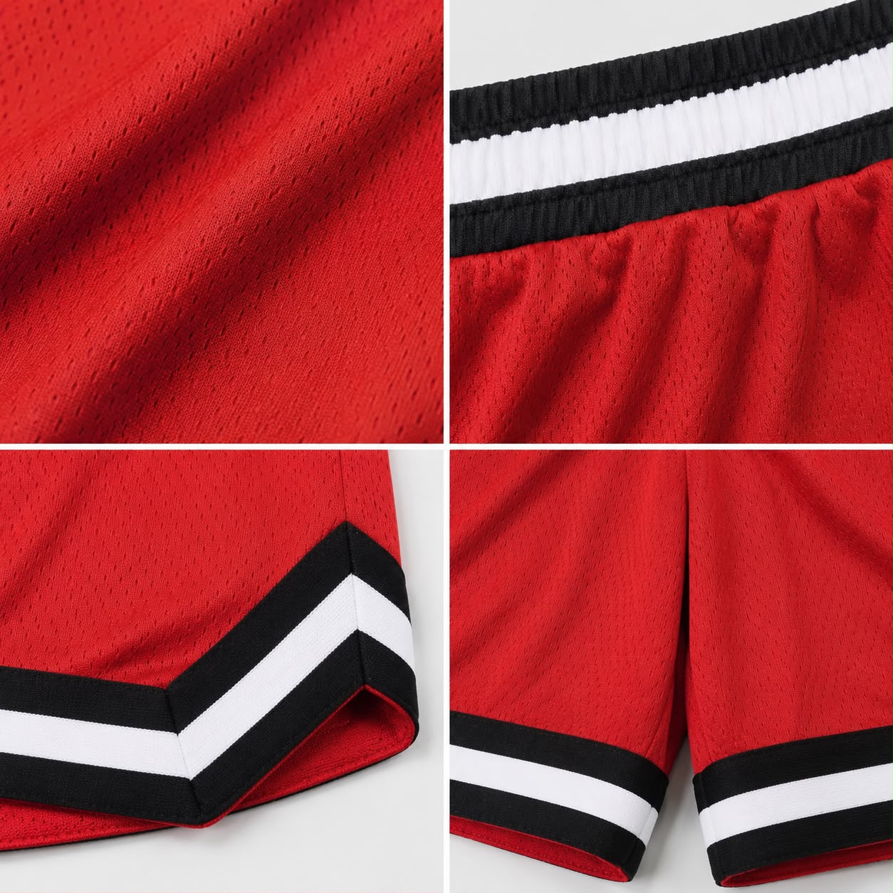 Kids’ Basketball Shorts UR-16-K – Red