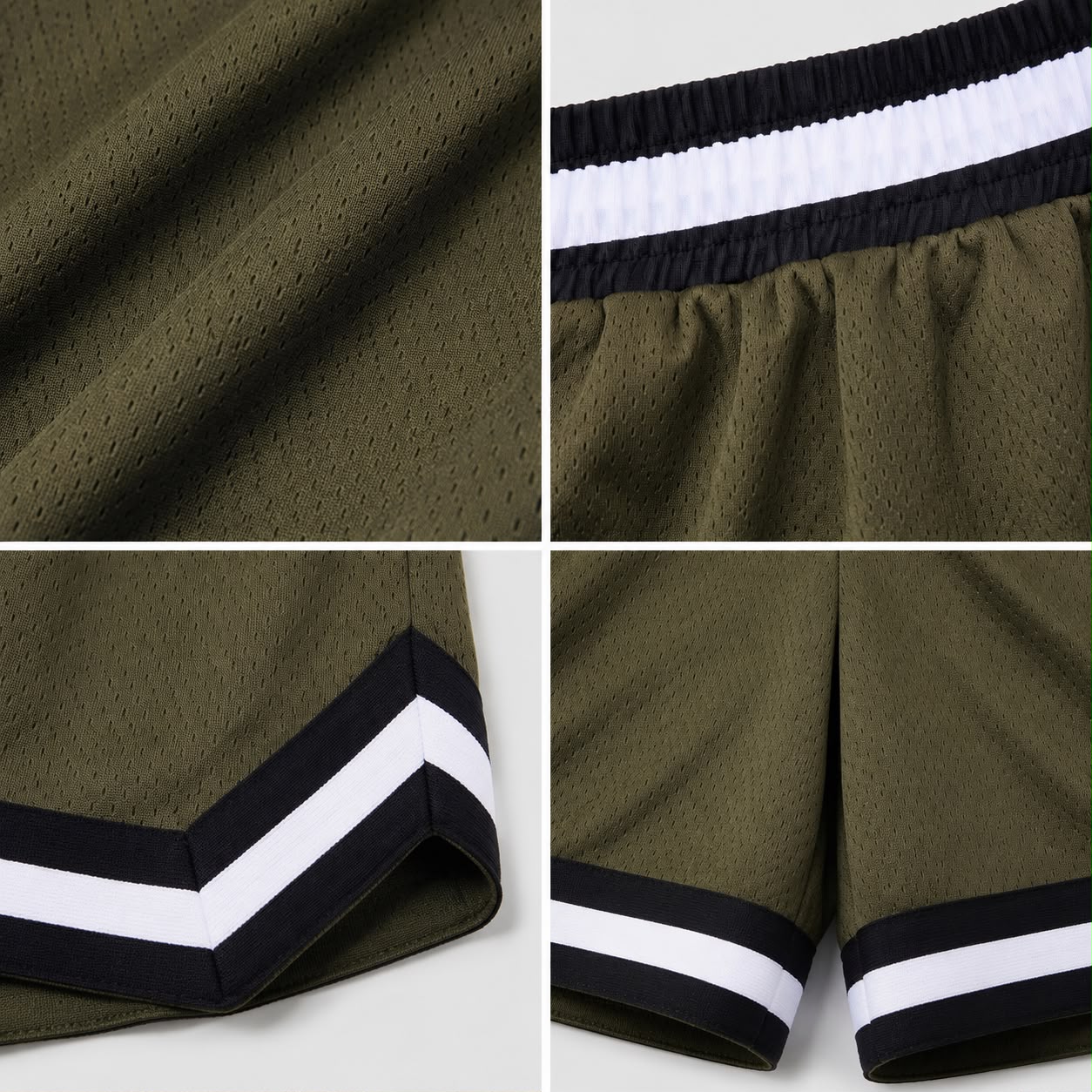 Kids’ Basketball Shorts UR-16-K – Army Green