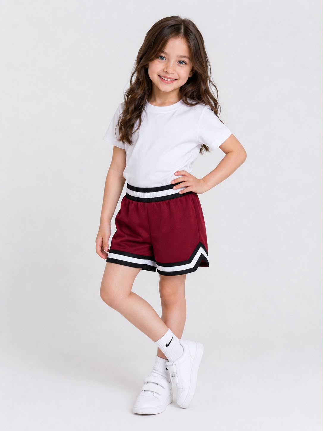 Kids Basketball Shorts UR-16-K Maroon