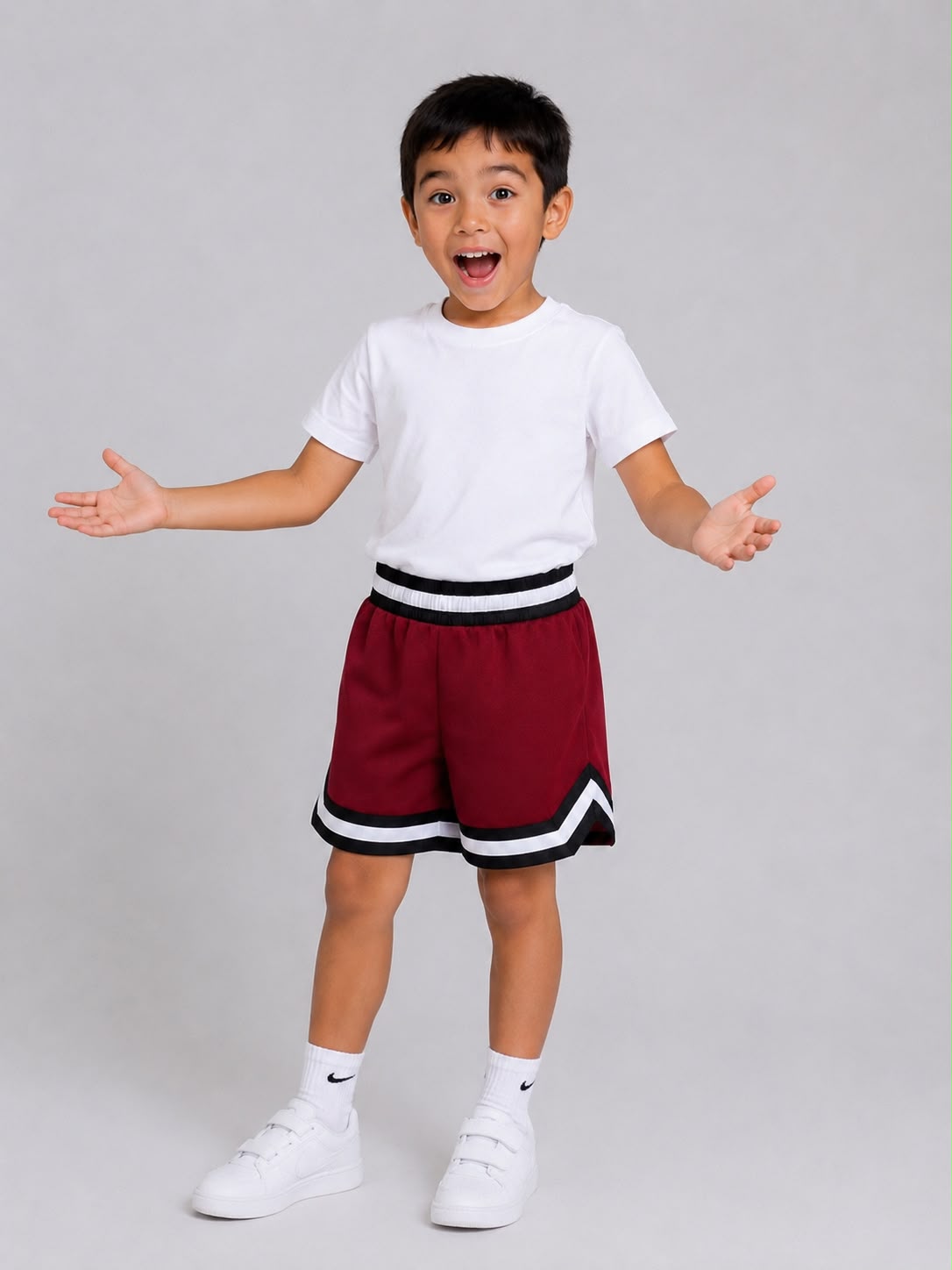 Kids Basketball Shorts UR-16-K Maroon