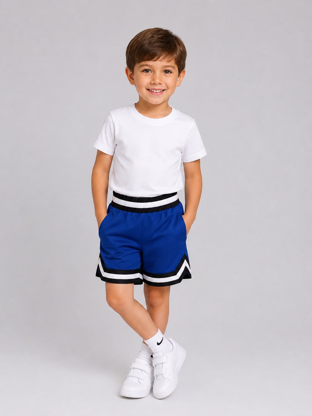 Kids’ Basketball Shorts UR-16-K – Navy Blue