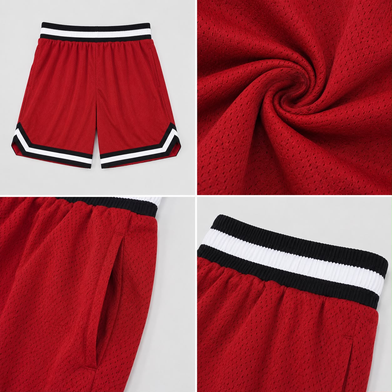 Men’s Basketball Shorts UR-16 – Red