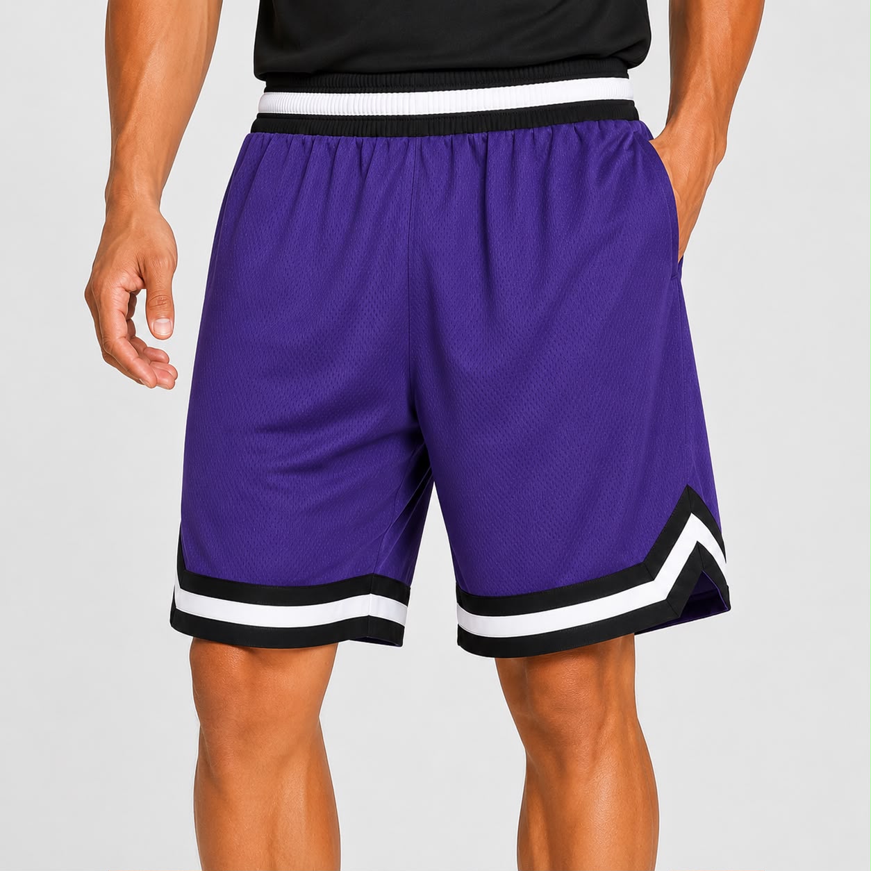 Men’s Basketball Shorts UR-16 – Purple