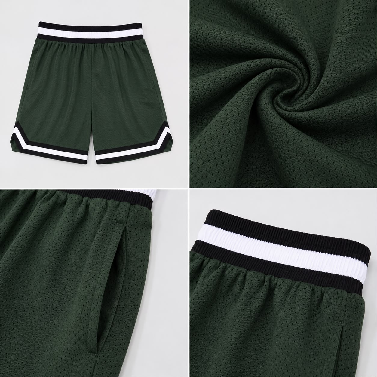 Men’s Basketball Shorts UR-16 – Dark Green