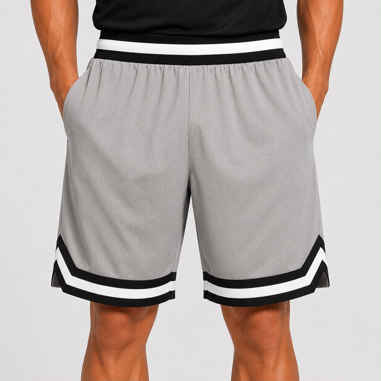 Men’s Basketball Shorts UR-16 – Light Grey