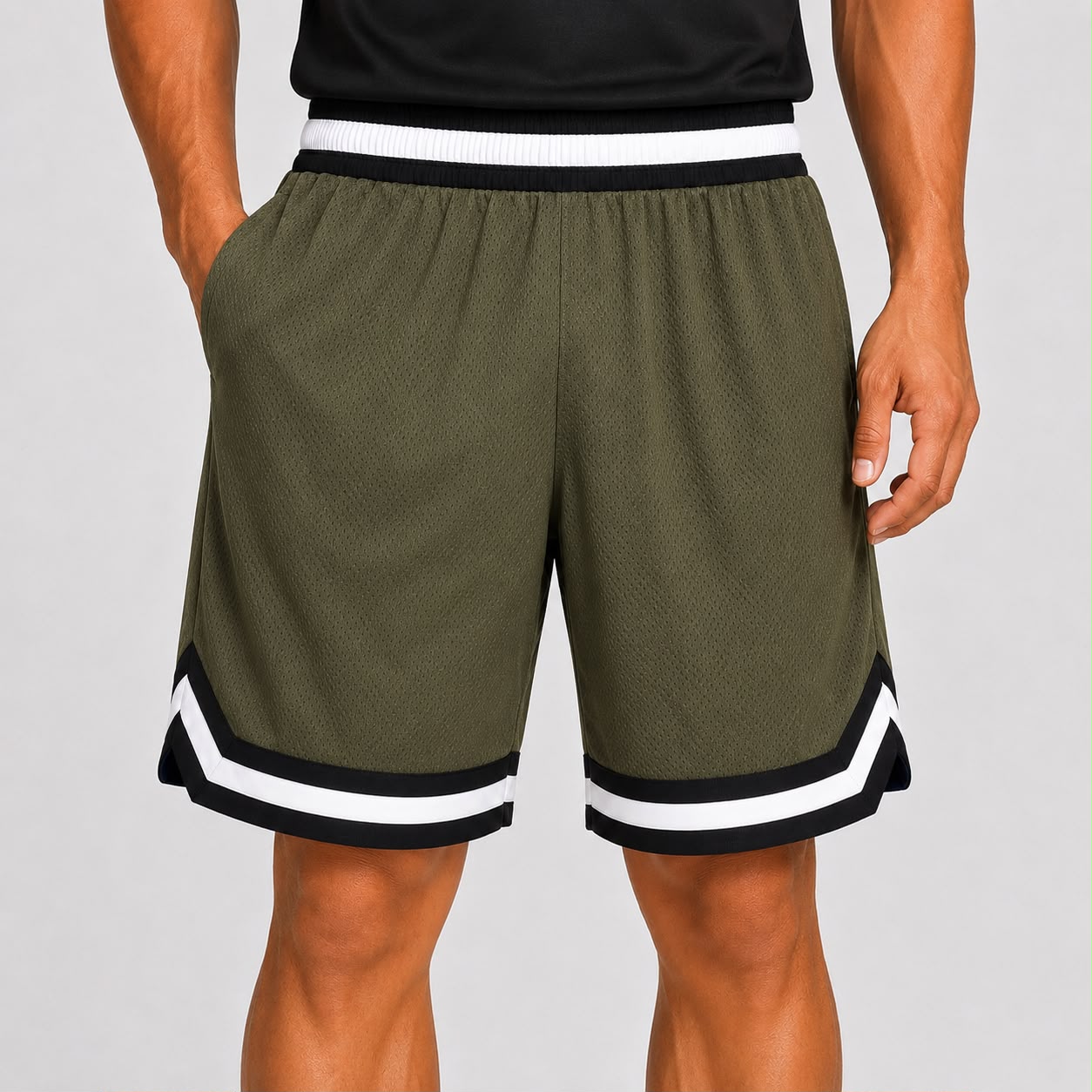 Men’s Basketball Shorts UR-16 – Army Green