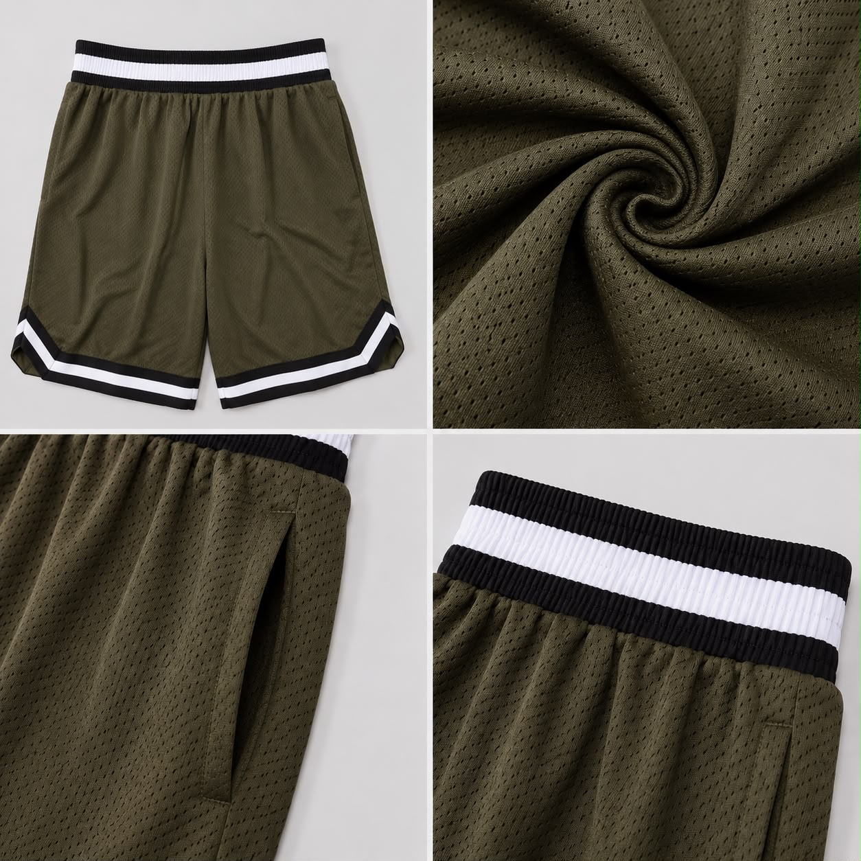 Men’s Basketball Shorts UR-16 – Army Green