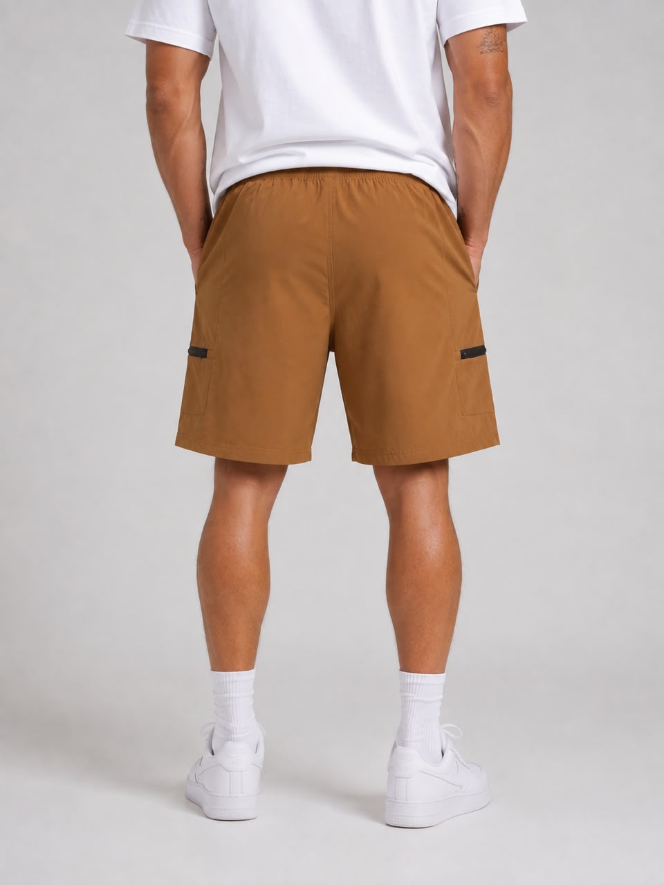 Men’s Cargo Shorts UR-3 with Rampage Logo – Khaki