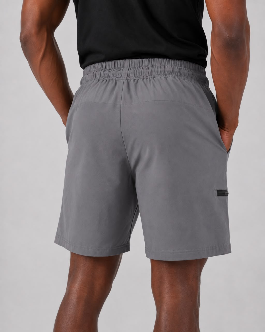 Men’s Cargo Shorts UR-3 with Rampage Logo – Grey