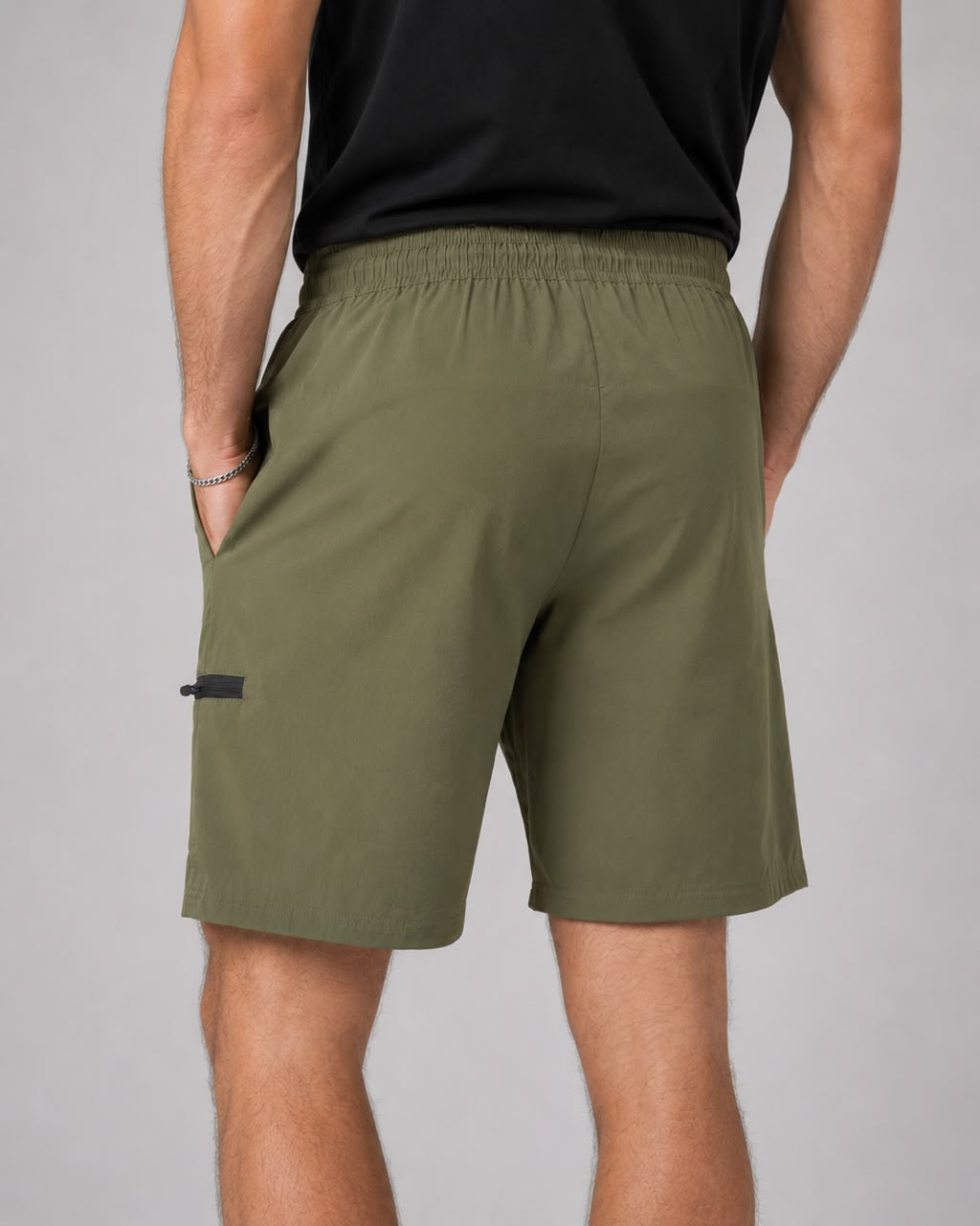 Men’s Cargo Shorts UR-3 with Rampage Logo – Army Green