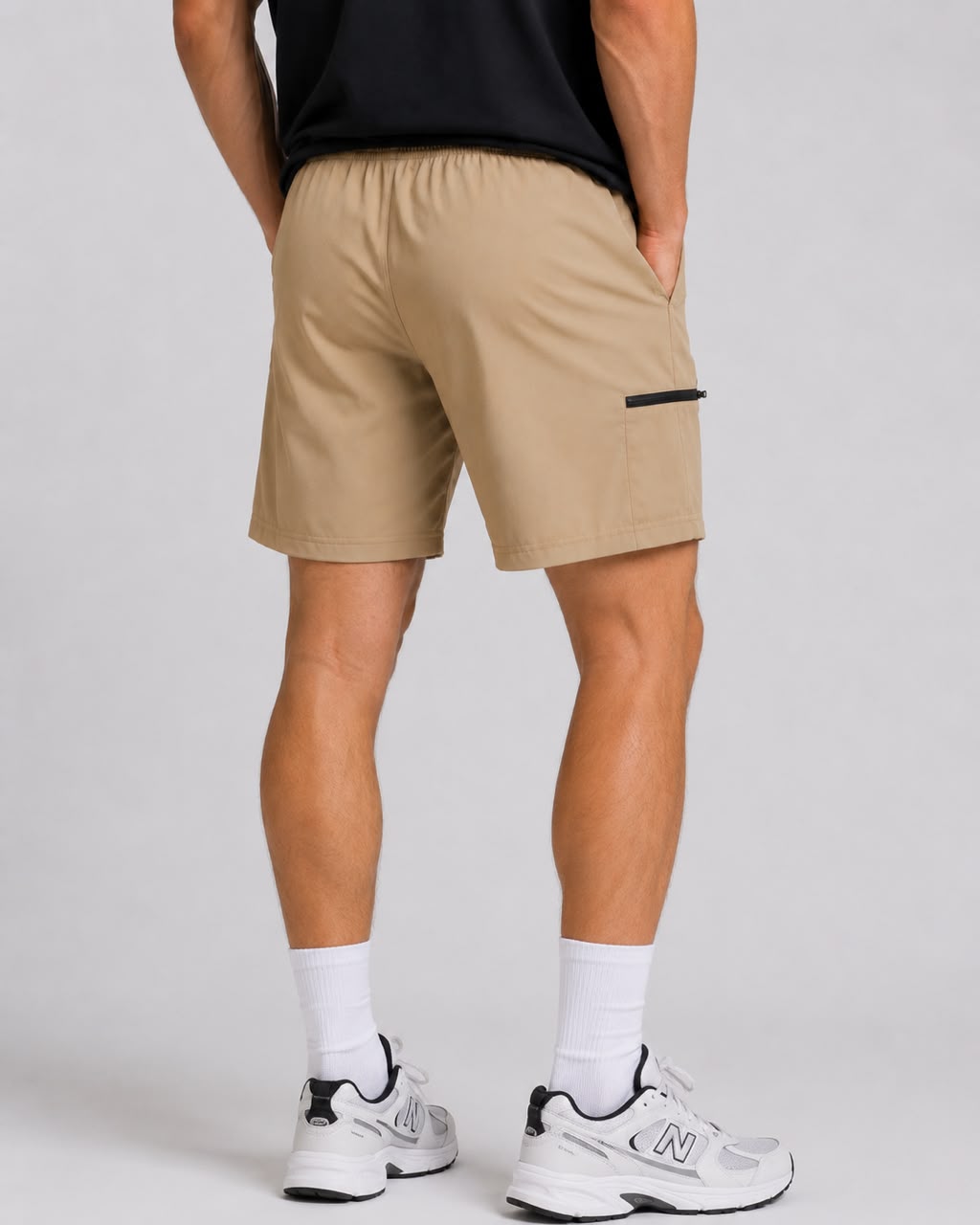 Men’s Cargo Shorts UR-3 with Rampage Logo – Caramel