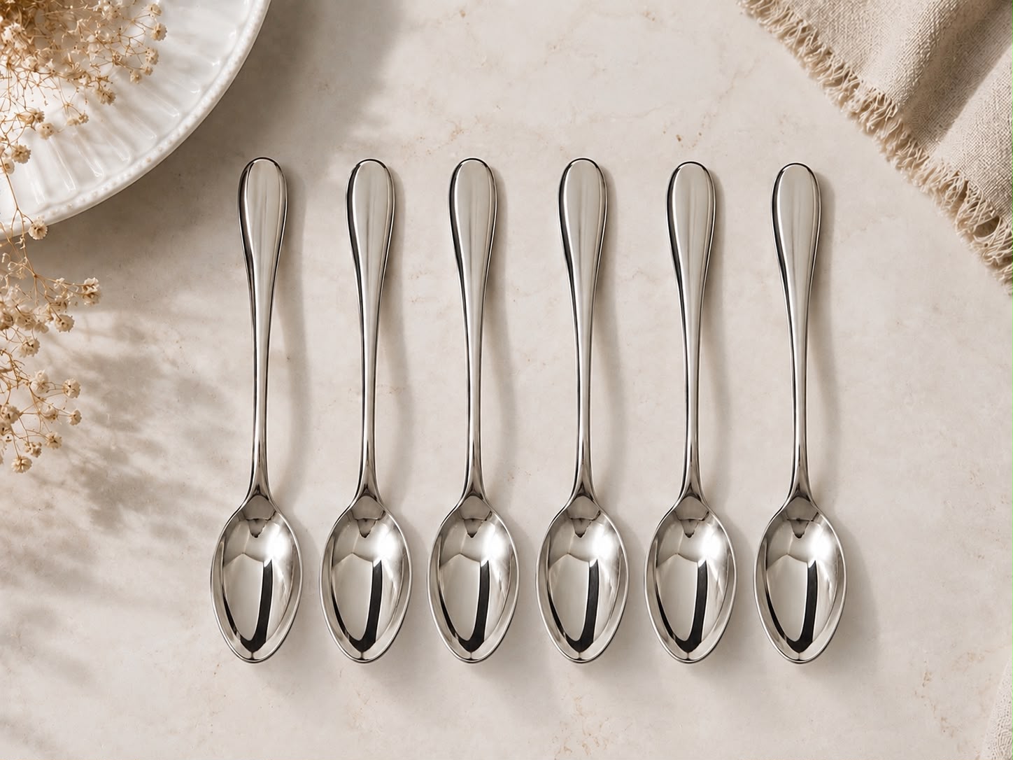 KINNERD 6-Piece Stainless Steel Spoon Set