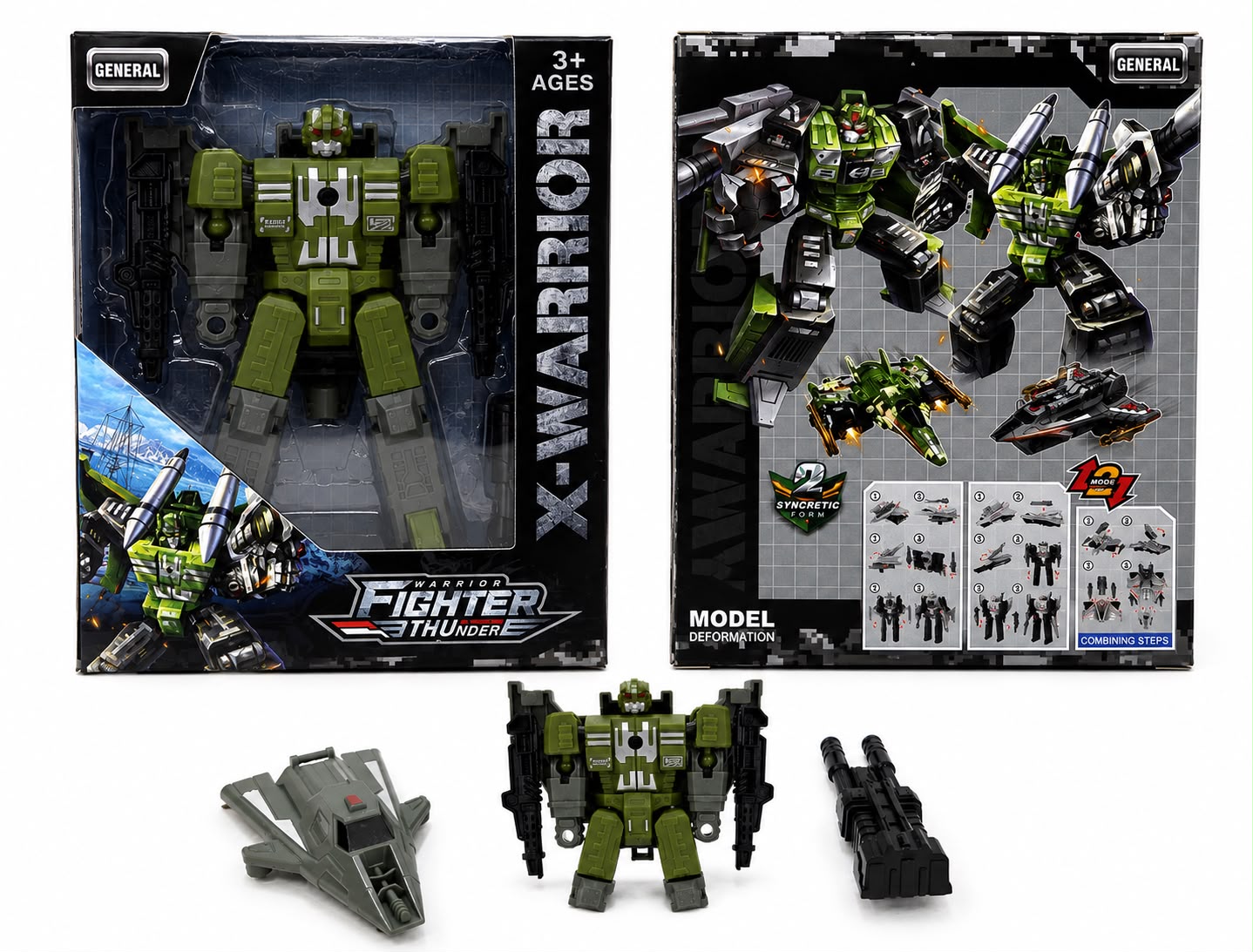 2-in-1 Military Fighter Jet Toy