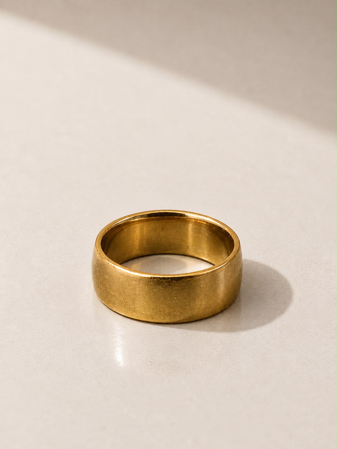 Men’s Gold Textured Fashion Ring