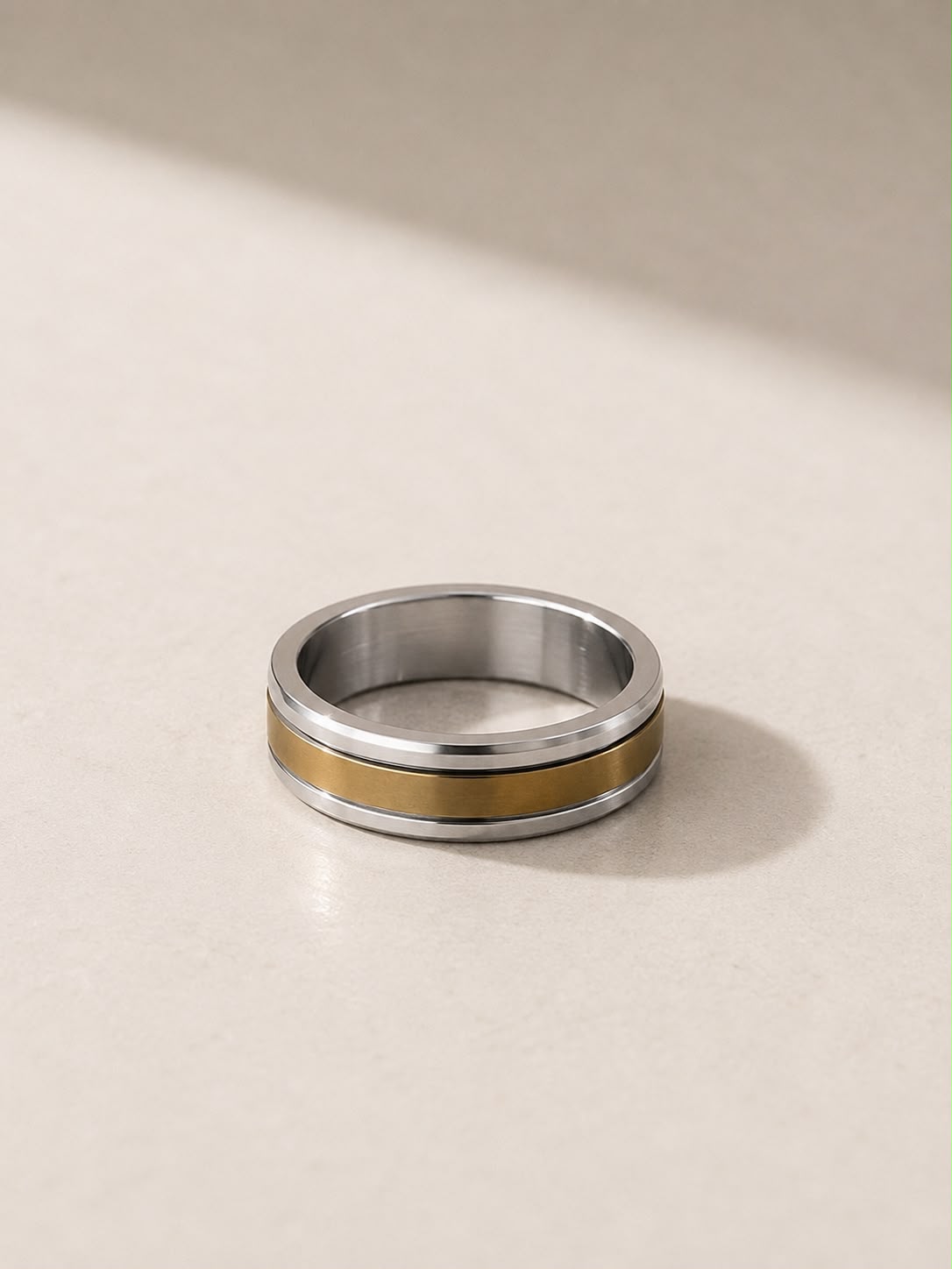 Two-Tone Stainless Steel Ring