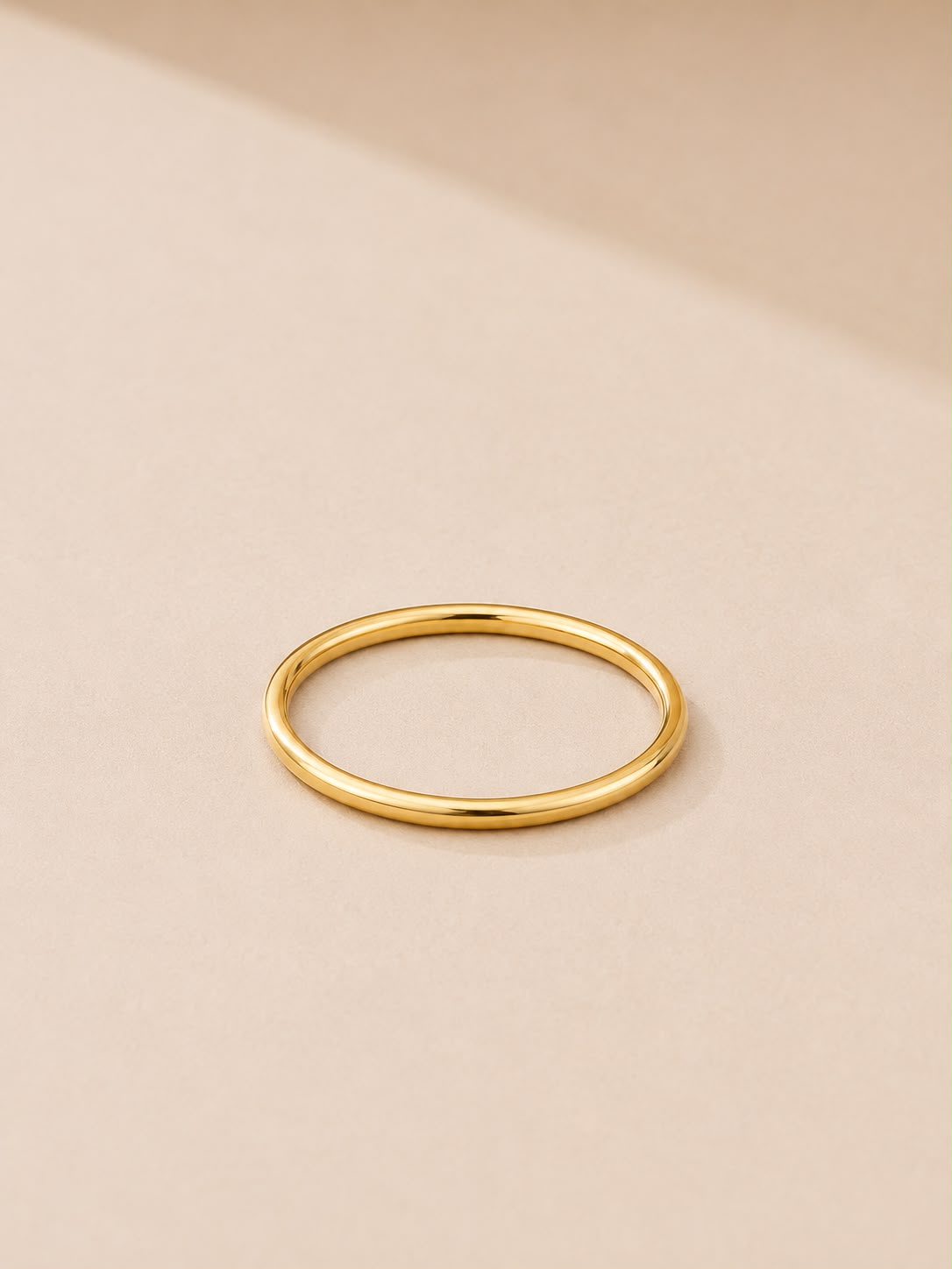Gold-Tone Classic Minimalist Ring