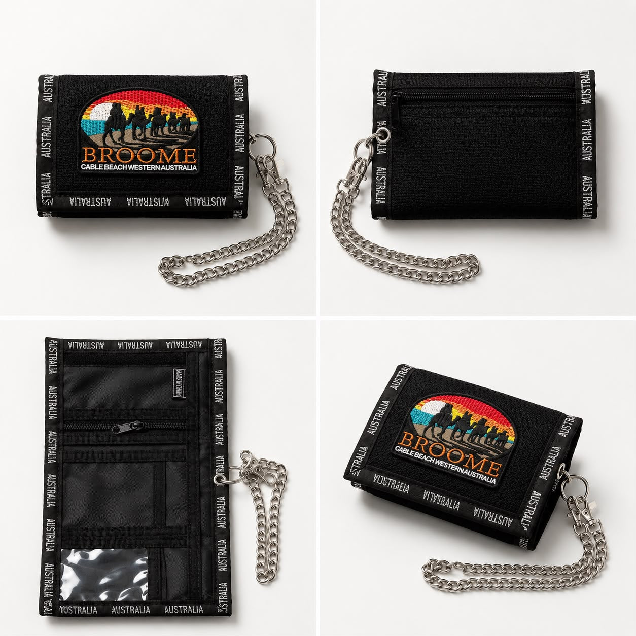 Broome Australia Tri-Fold Chain Wallet