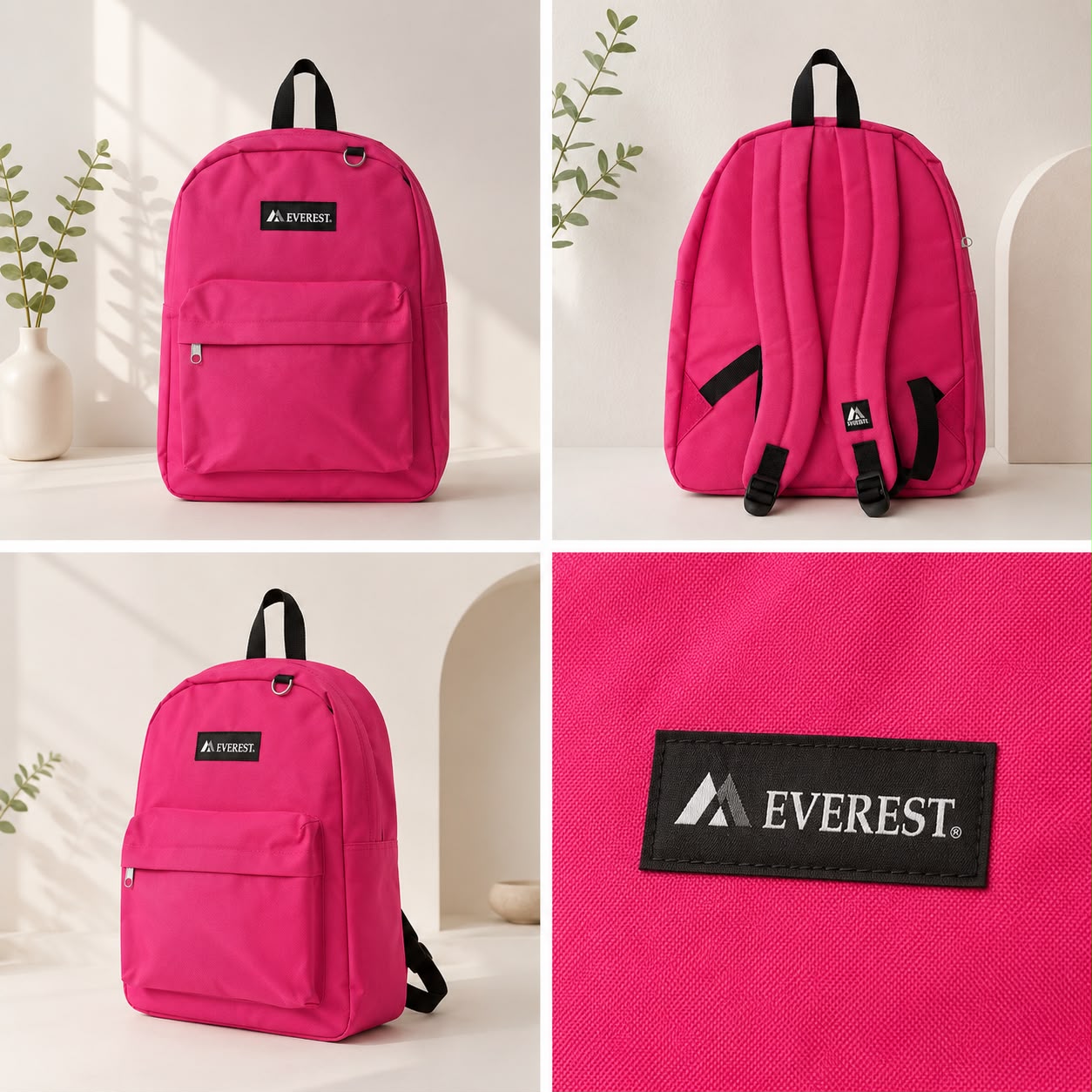 Everest Classic Backpack – Pink