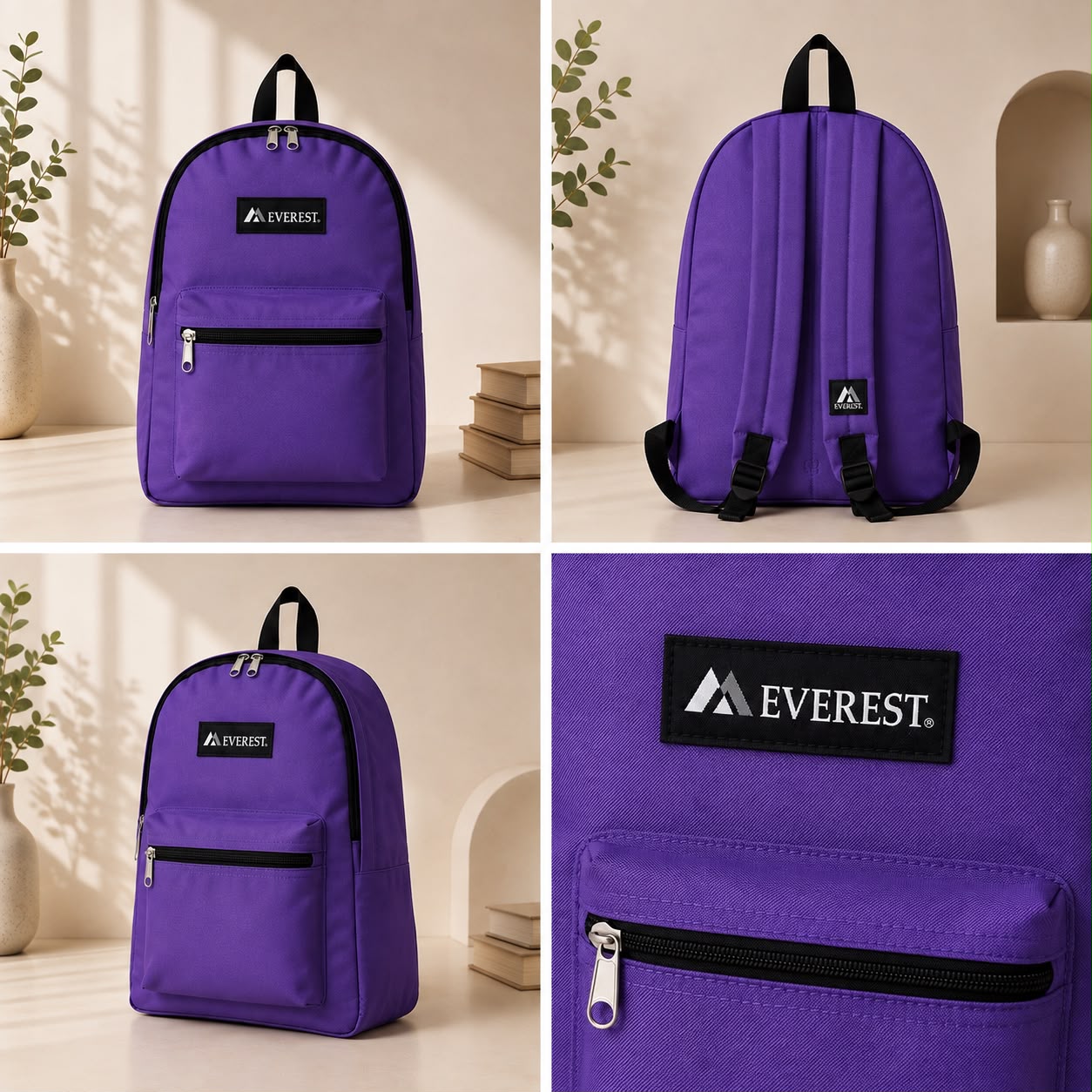 Everest Classic Backpack – Purple