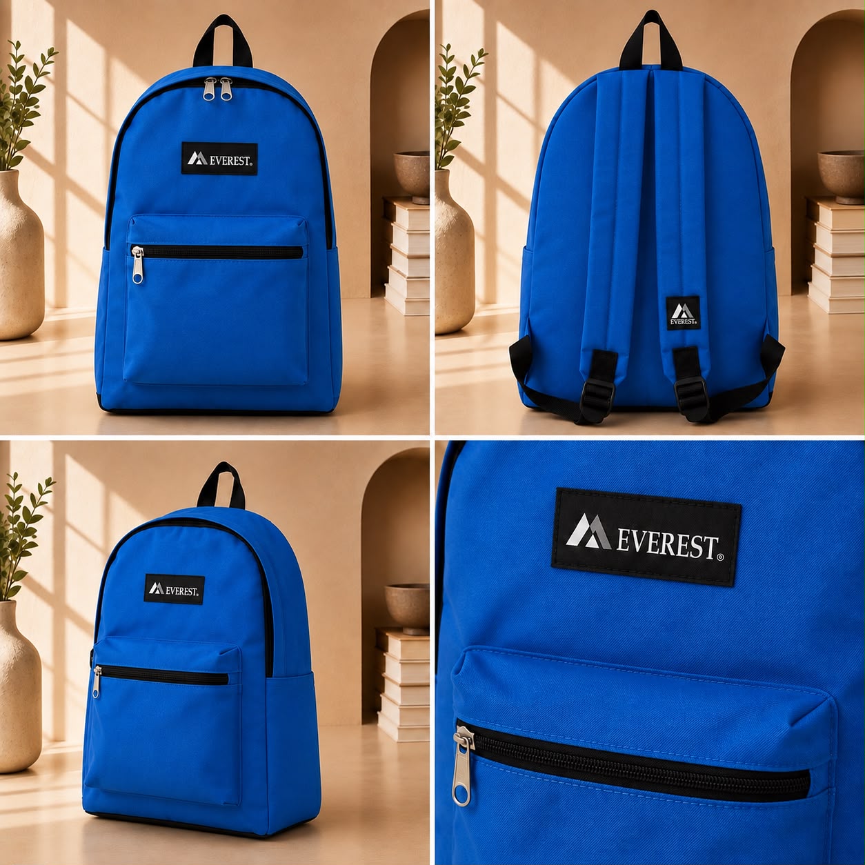 Everest Classic Everyday Backpack – Royal Blue