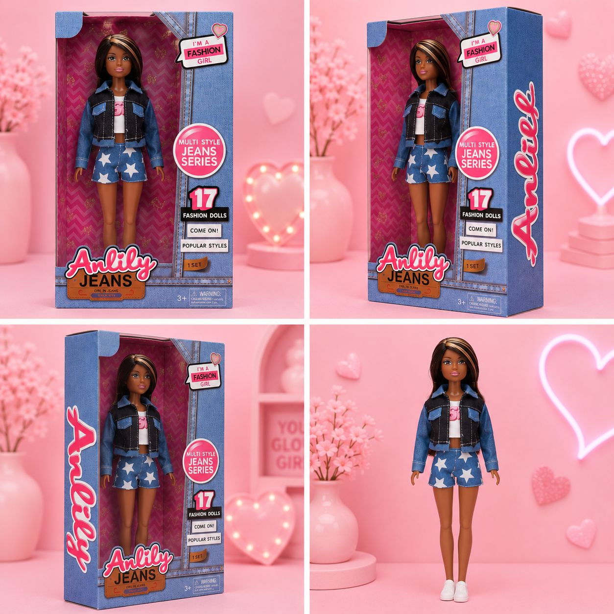 Anlily Jeans Series Fashion Doll