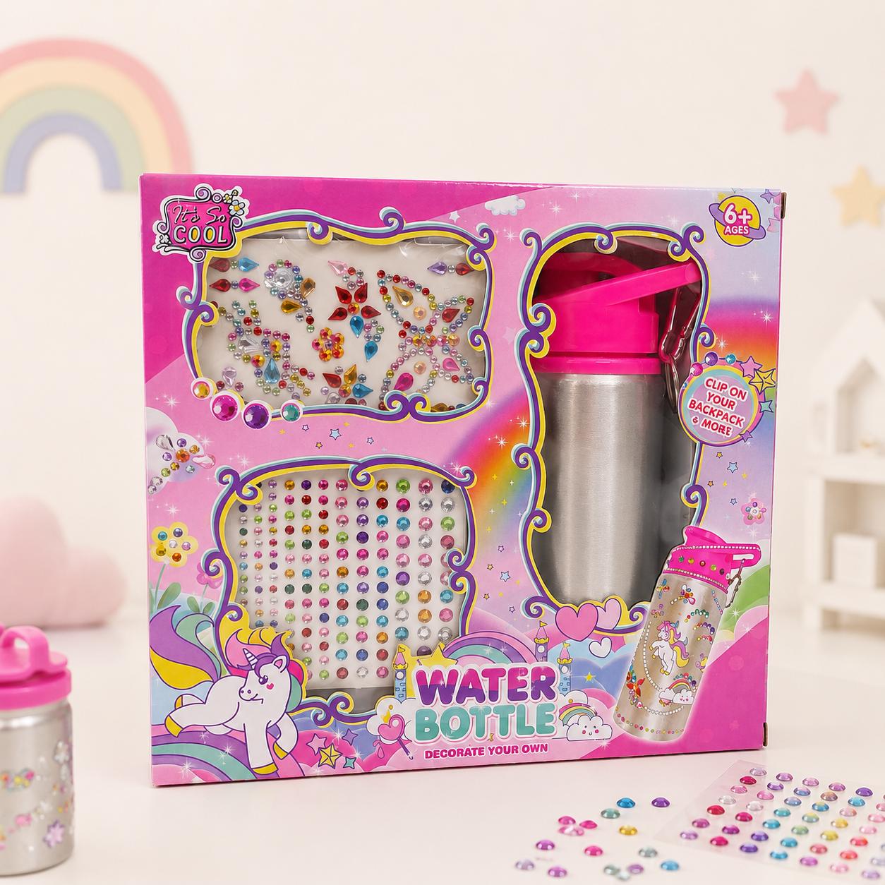 Decorate-Your-Own Unicorn Water Bottle Craft Kit