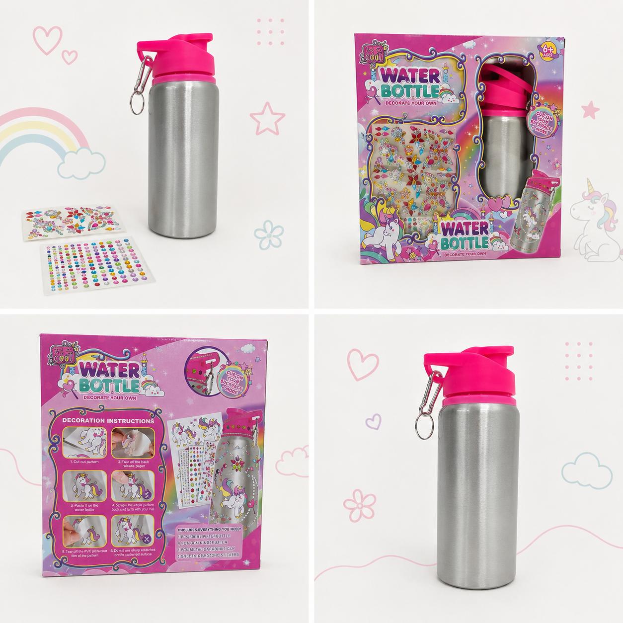 Decorate-Your-Own Unicorn Water Bottle Craft Kit
