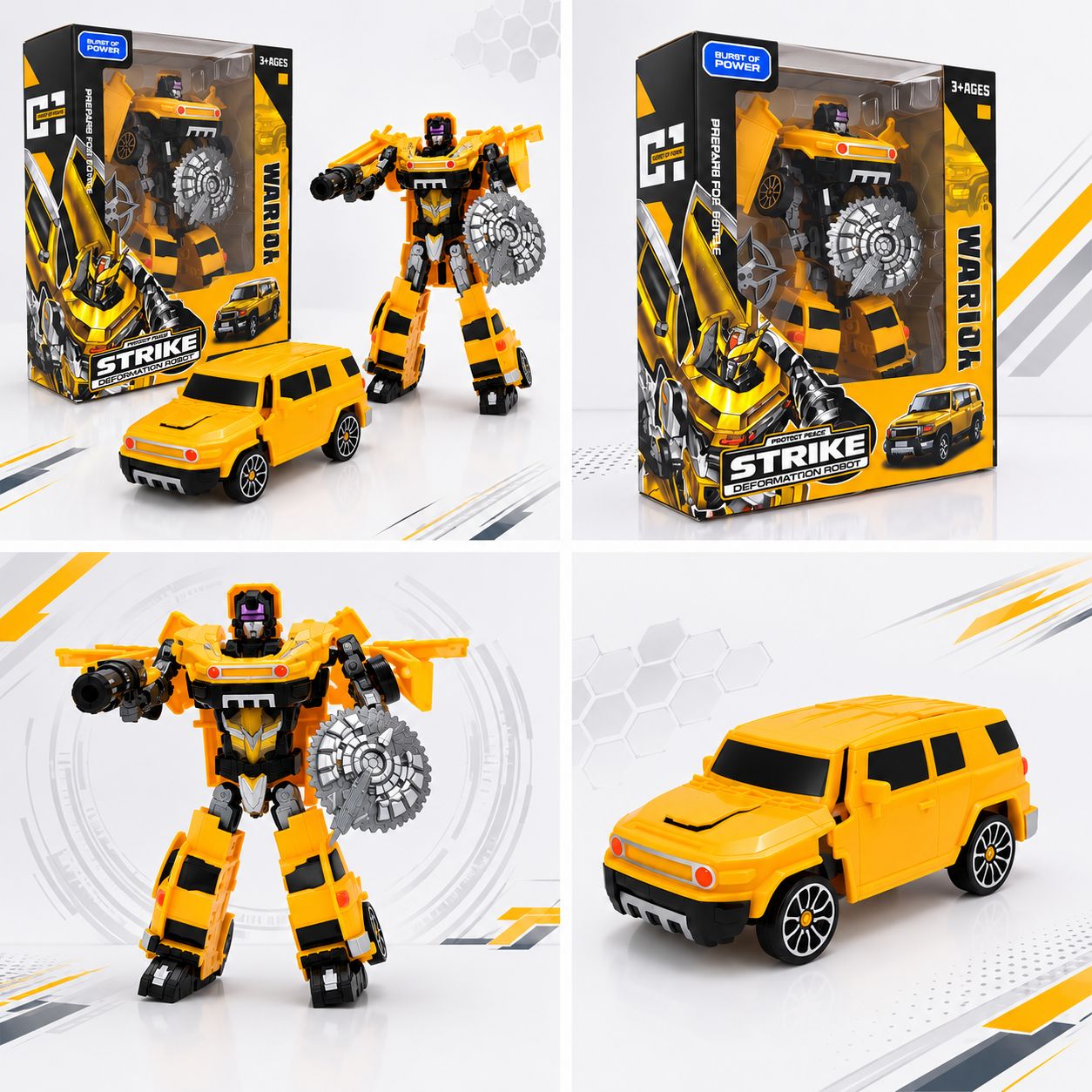 Strike 2-in-1 Transforming SUV Robot Warrior