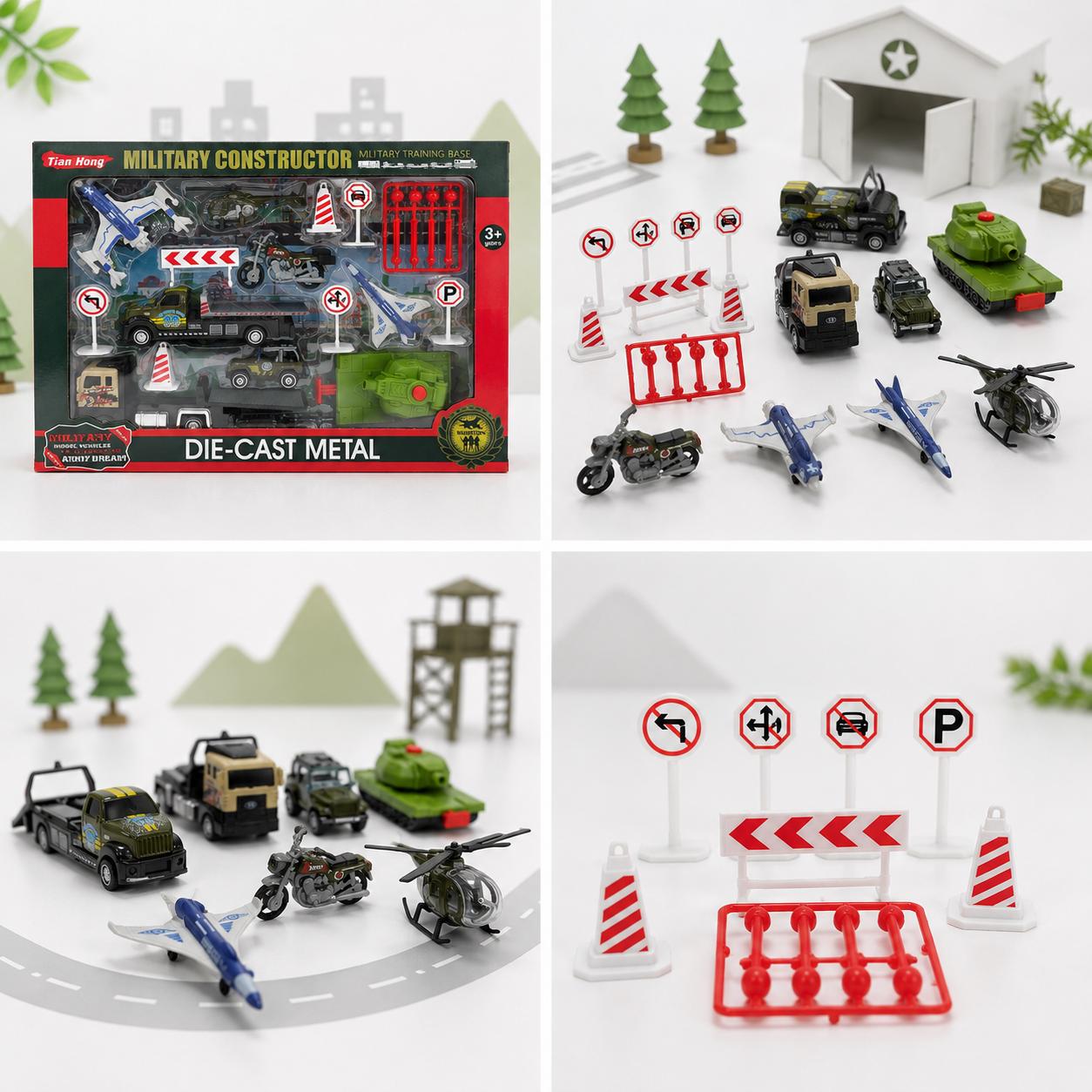 Military Training Base Die-Cast Vehicle Playset