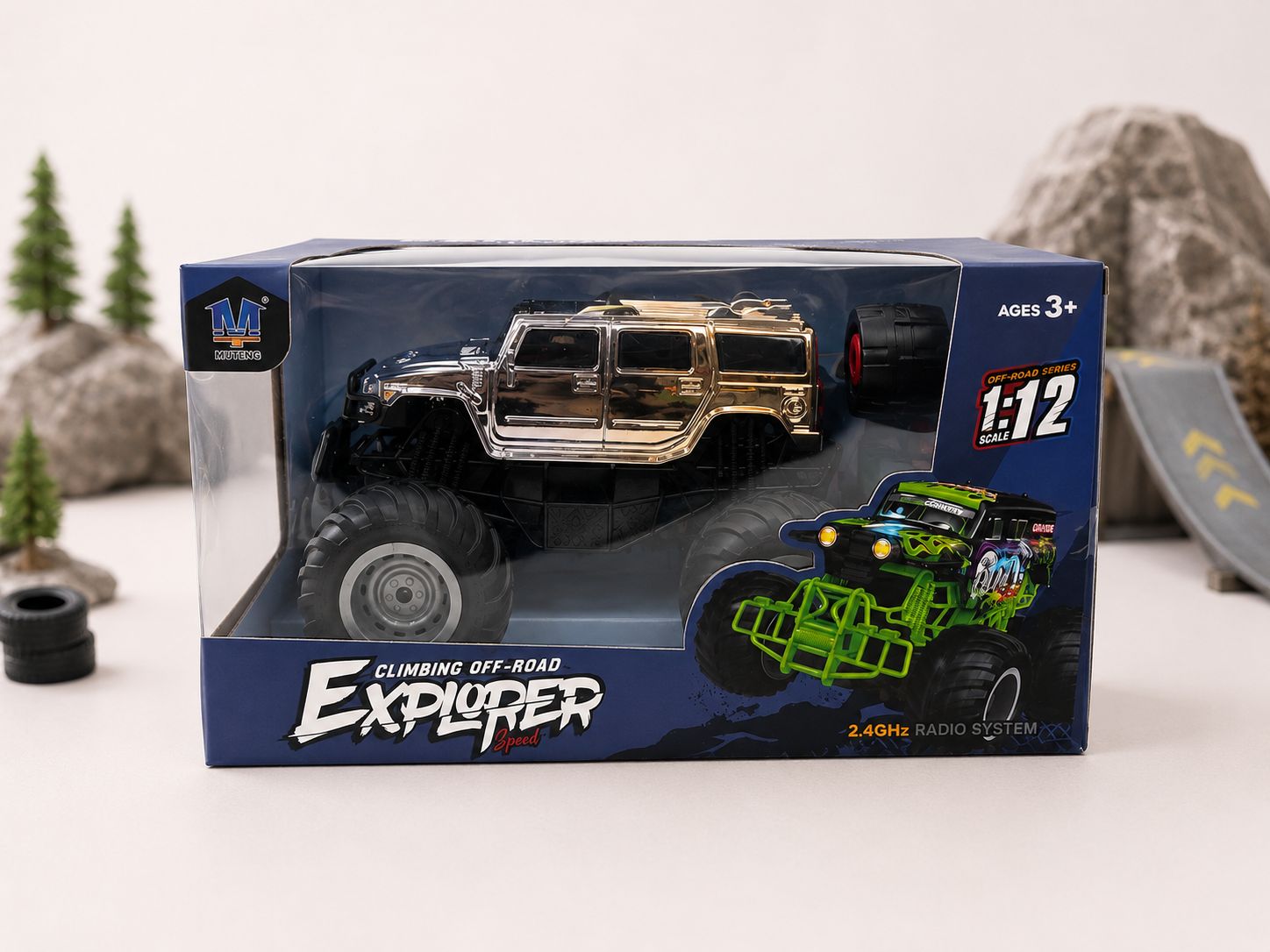 1:12 Climbing Off-Road RC Monster Truck – Silver
