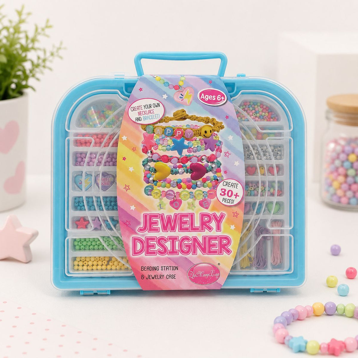 Kids’ Jewelry Designer Beading Kit with Carry Case