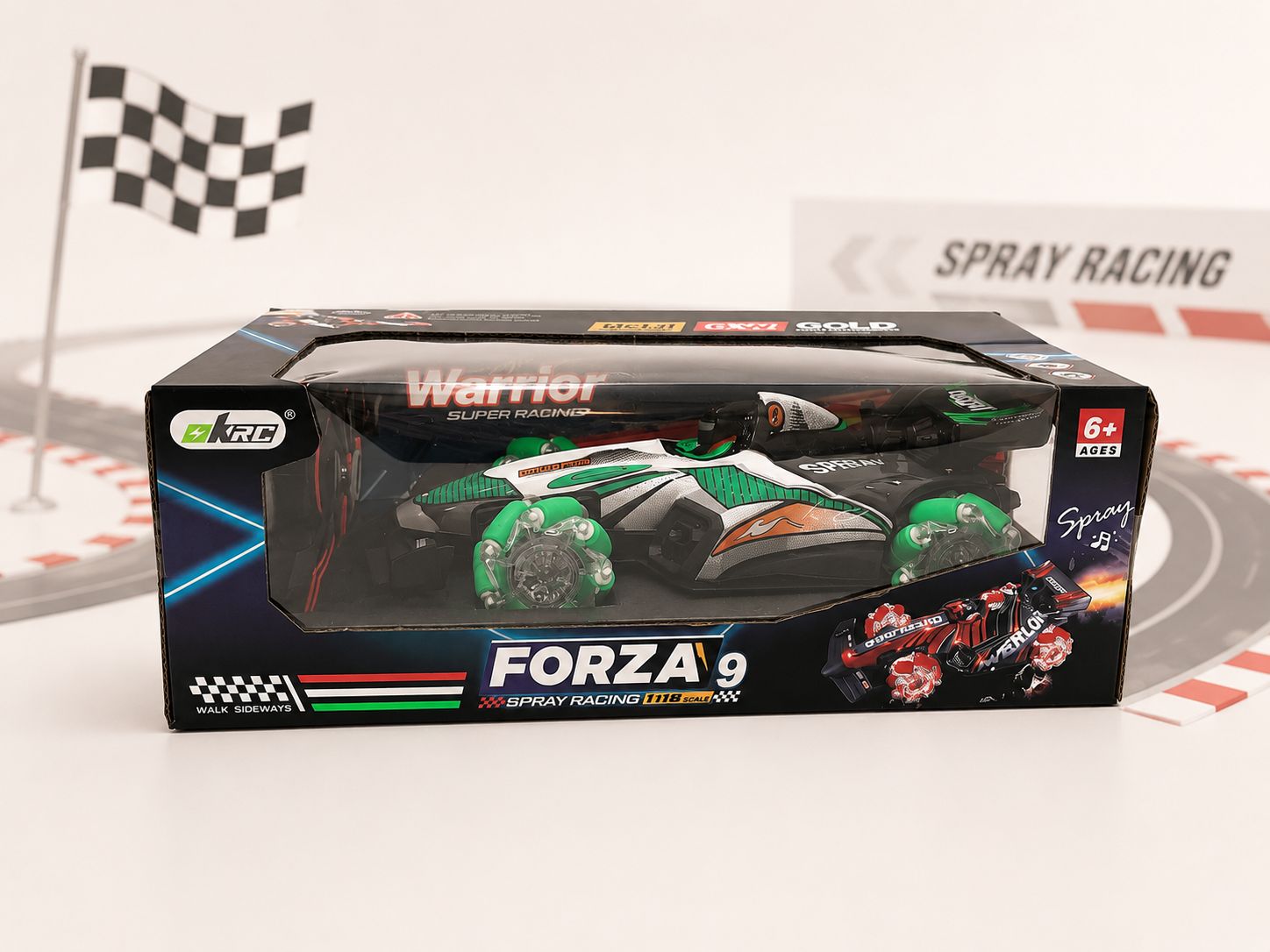 Forza 9 Remote-Control Spray Stunt Racing Car