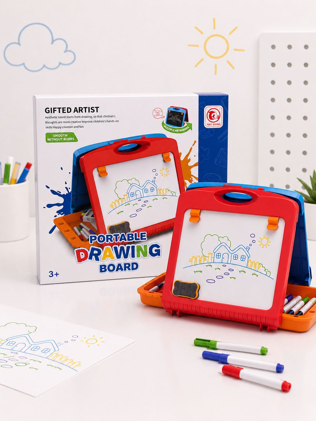 Kids’ Portable Double-Sided Drawing Board