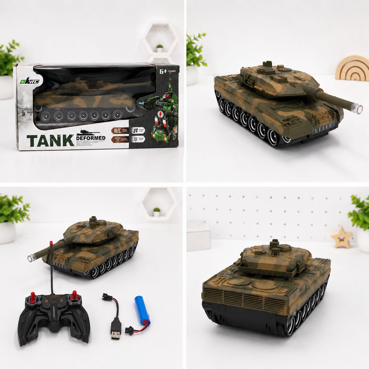 Remote-Control Transforming Tank Robot