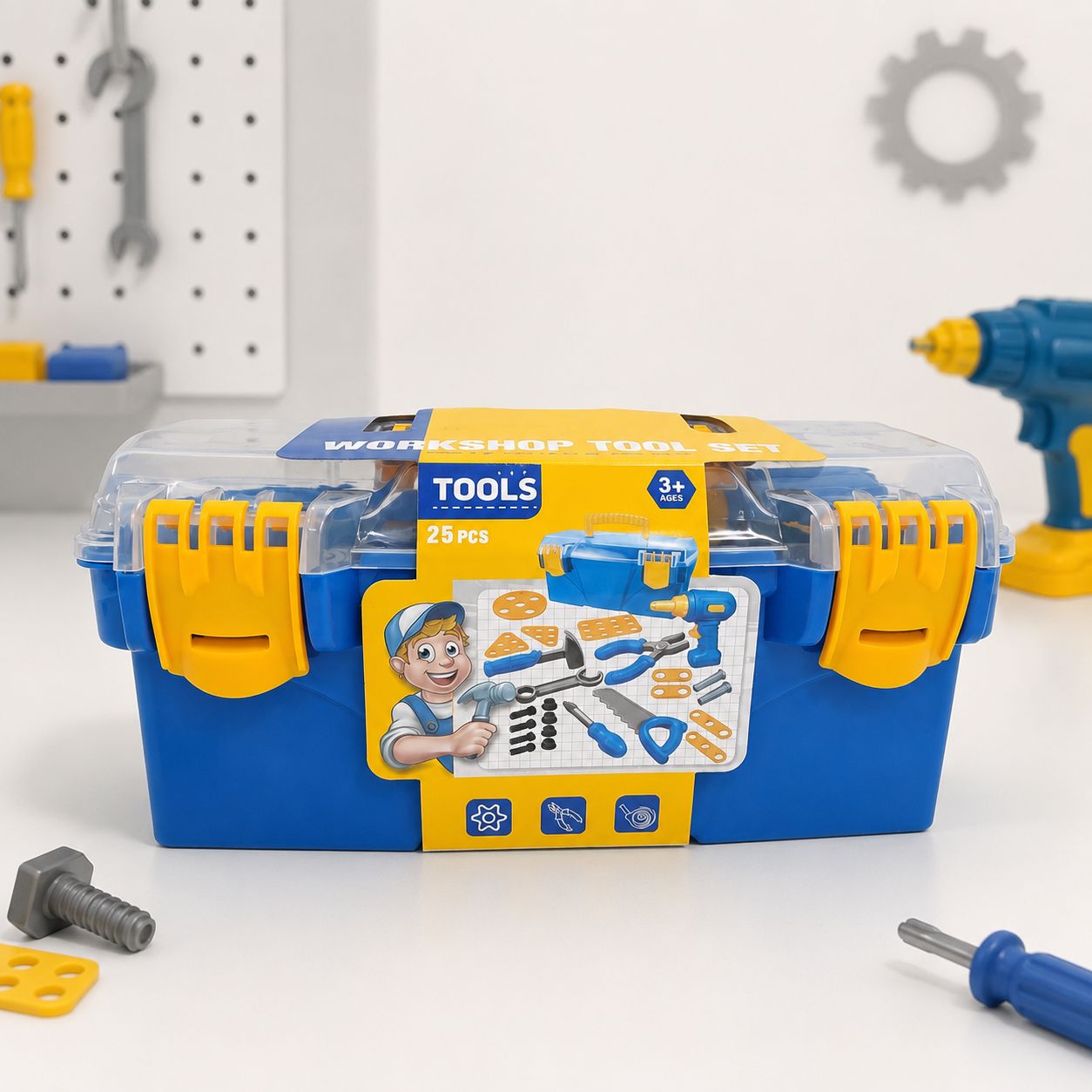 Kids’ Little Engineer 25-Piece Workshop Tool Set