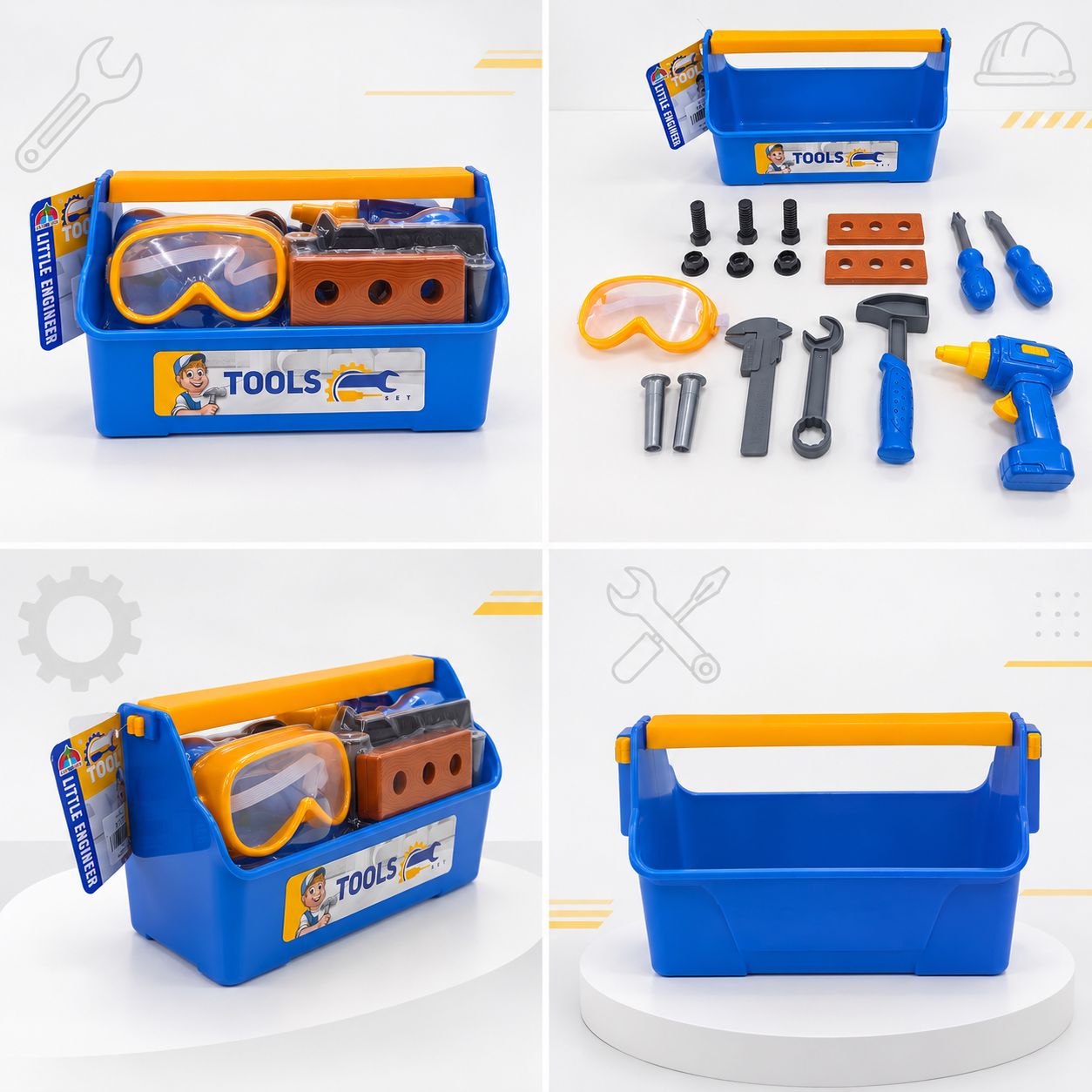 Kids’ Little Engineer Toolbox Play Set