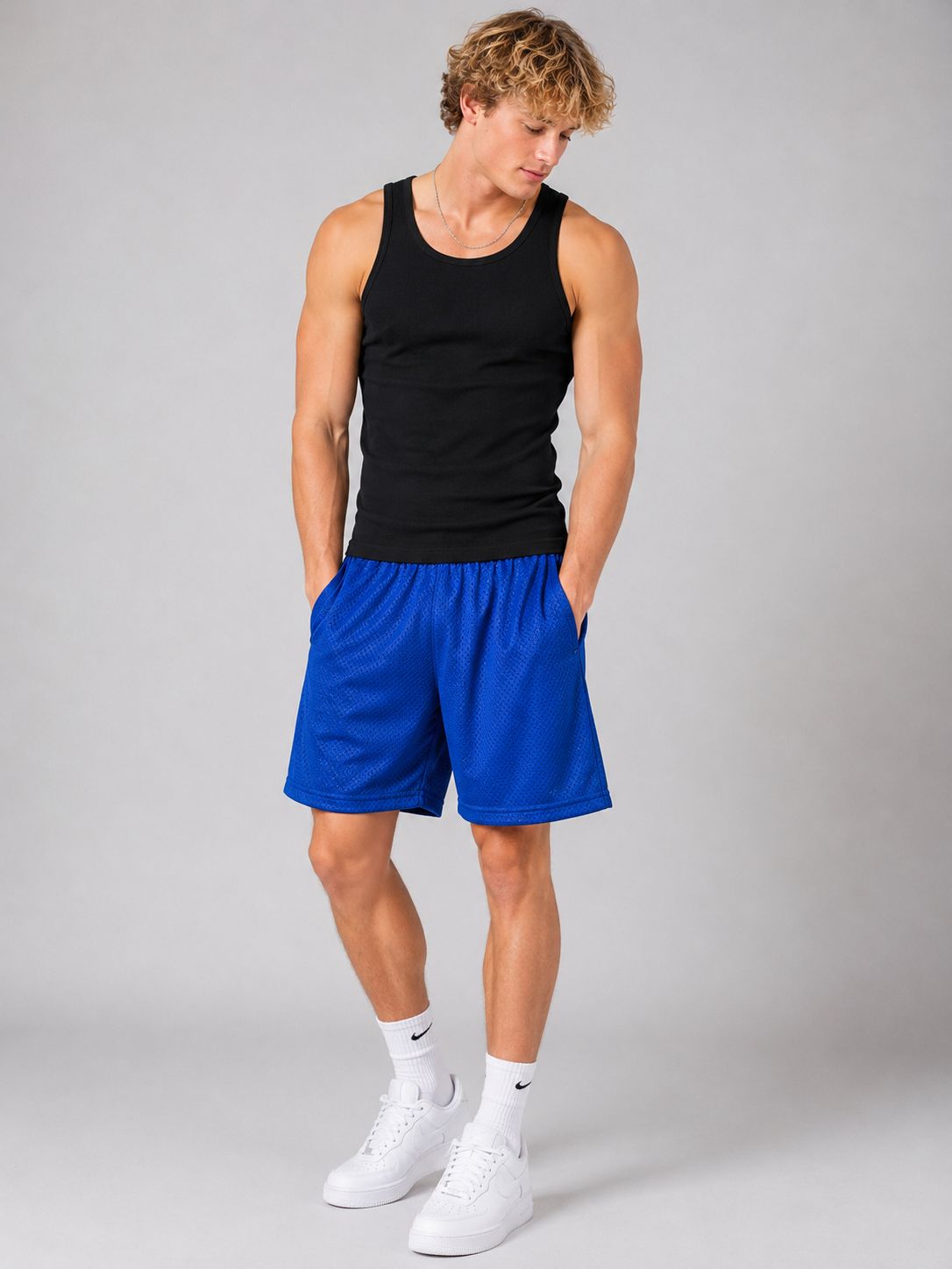 Hill Adult Mesh Sports Shorts – Royal Blue