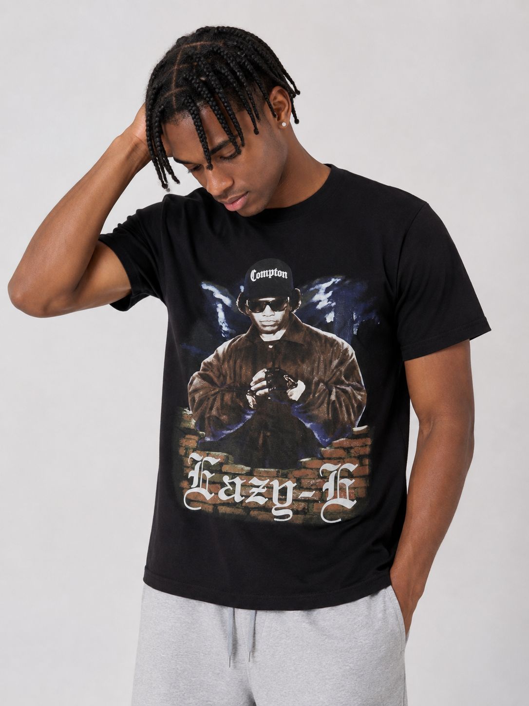 Men’s Eazy-E Compton Graphic T-Shirt – Black