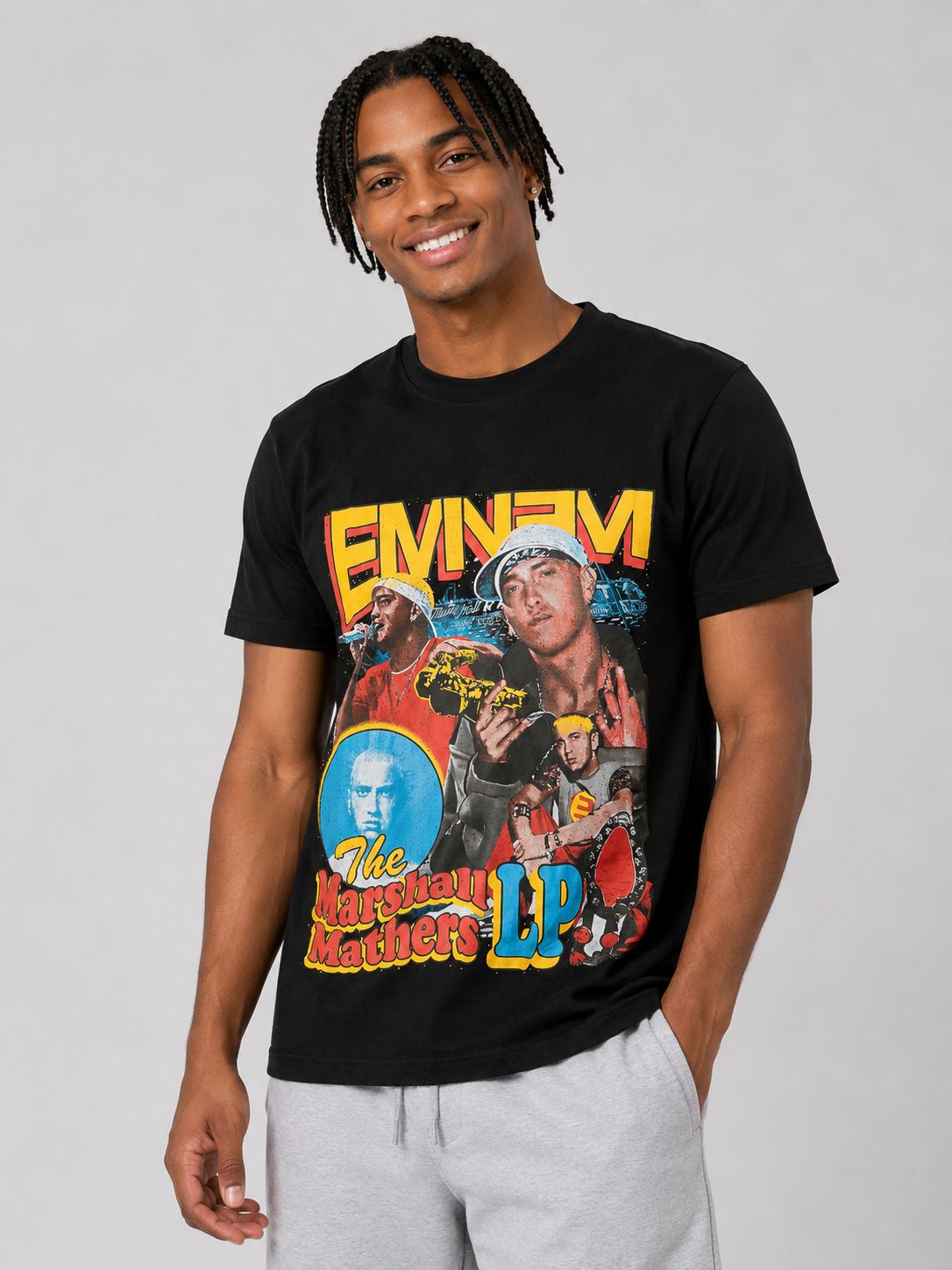 Men’s Eminem The Marshall Mathers LP Graphic T-Shirt – Black