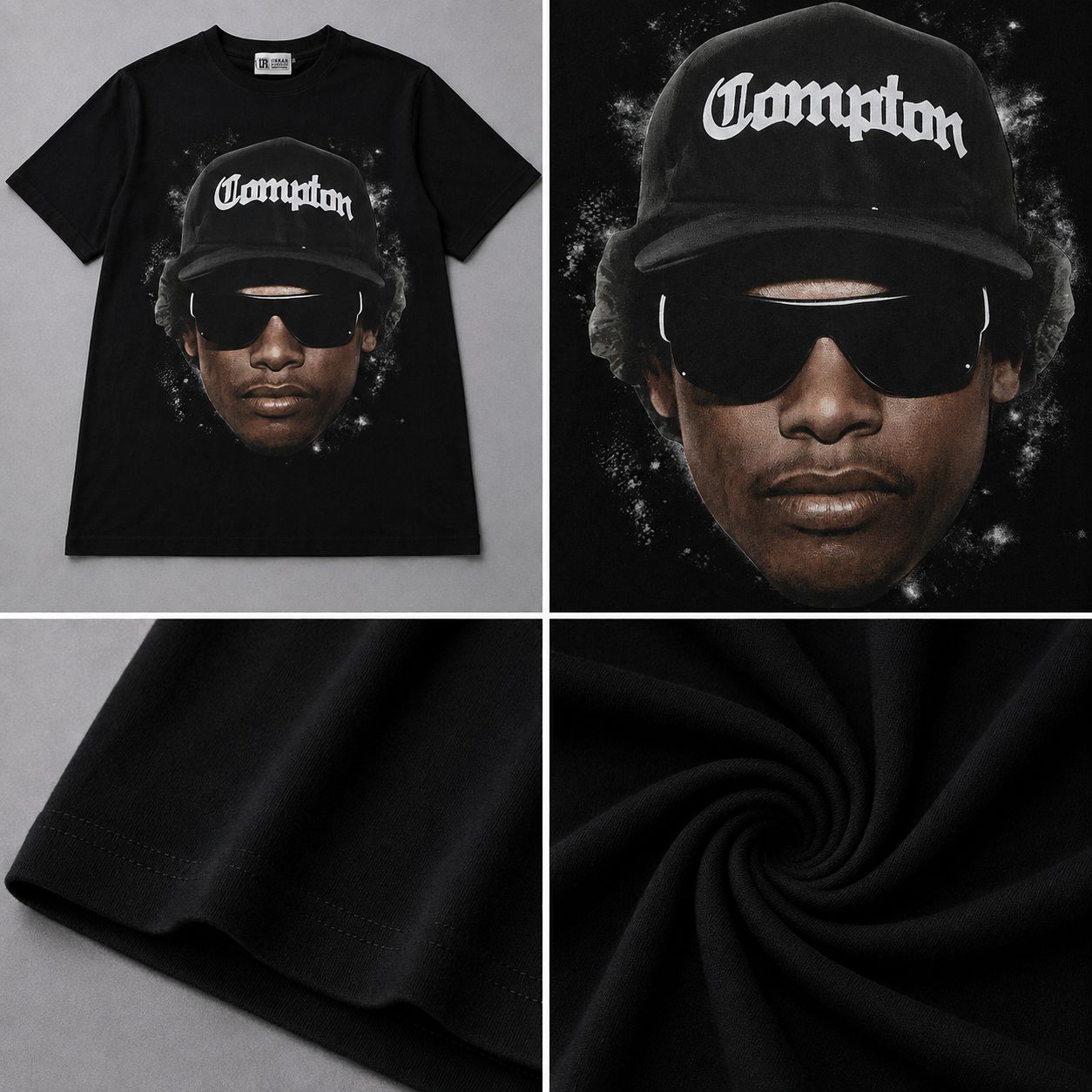Men’s Compton Graphic T-Shirt – Black