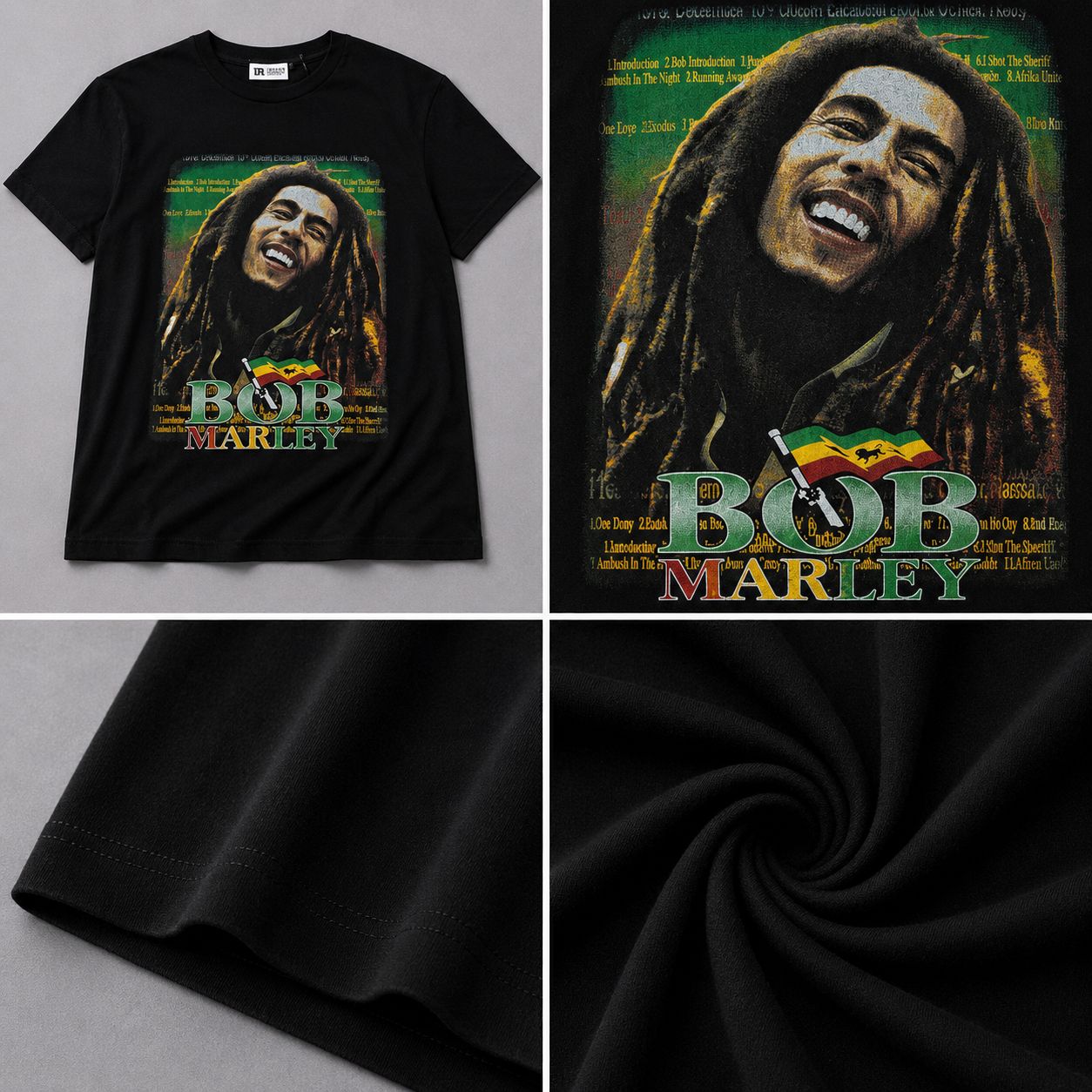 Bob Marley Men’s Graphic T-Shirt – Black