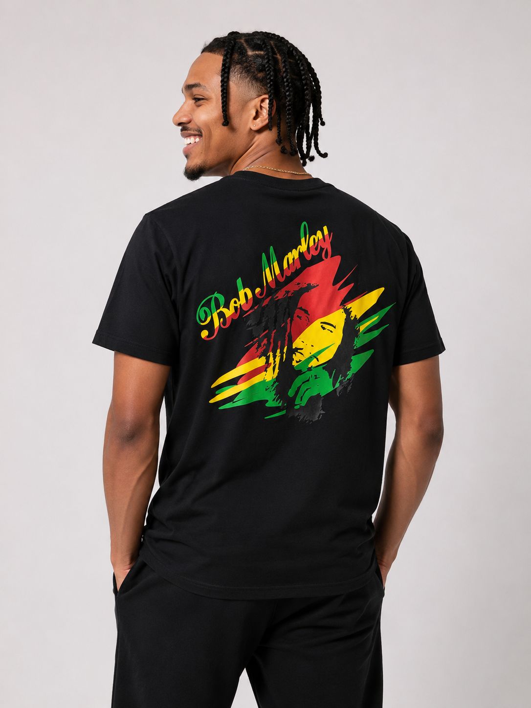 Men’s Bob Marley One Love Graphic T-Shirt – Black