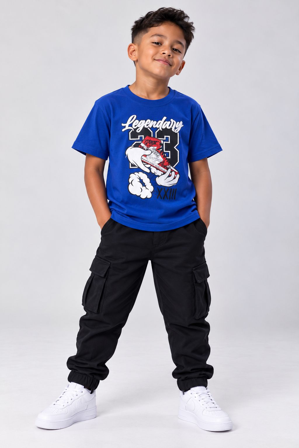 Victorious Kids’ Legendary Sneaker Graphic T-Shirt – Royal Blue